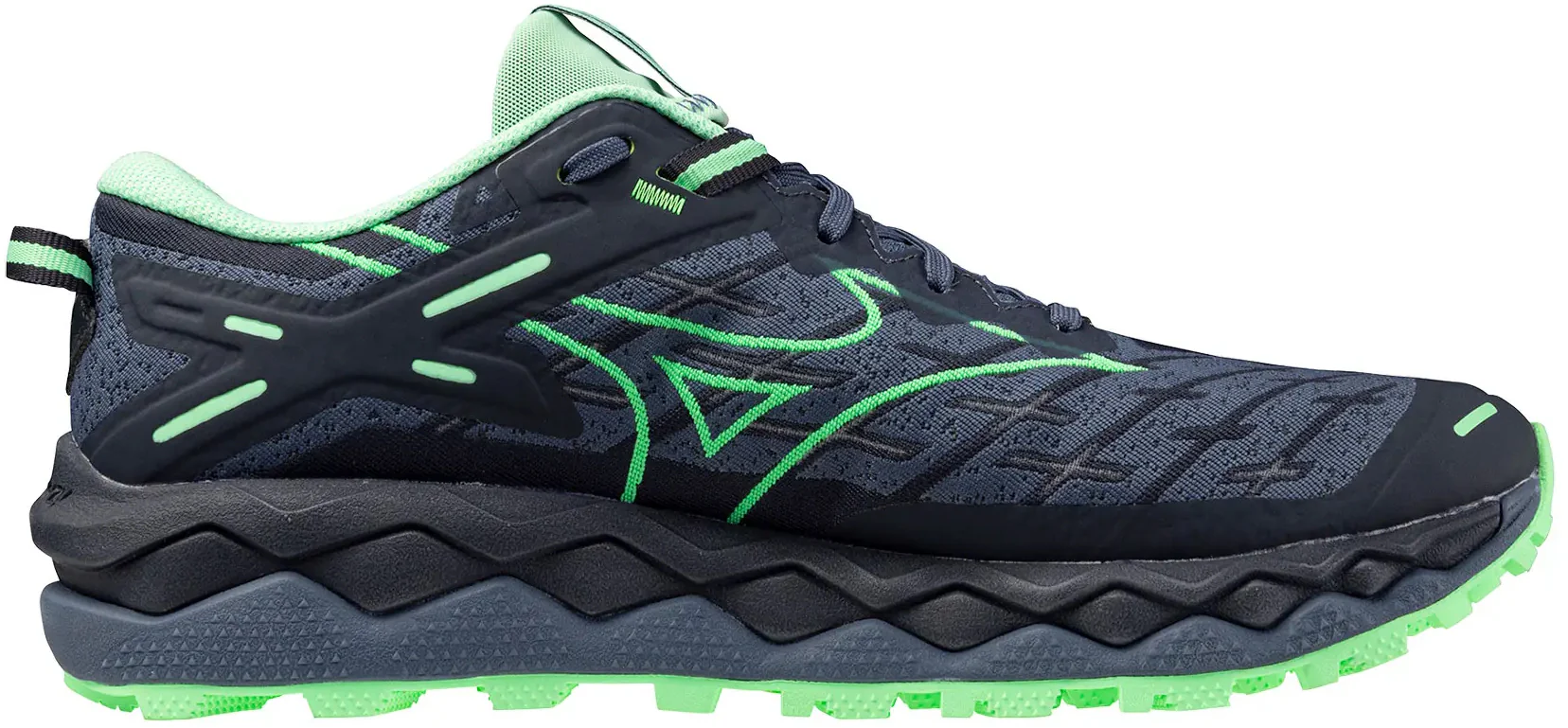 Mizuno Wave Mujin 10 Mens Trail Running Shoes - Blue - Image 3