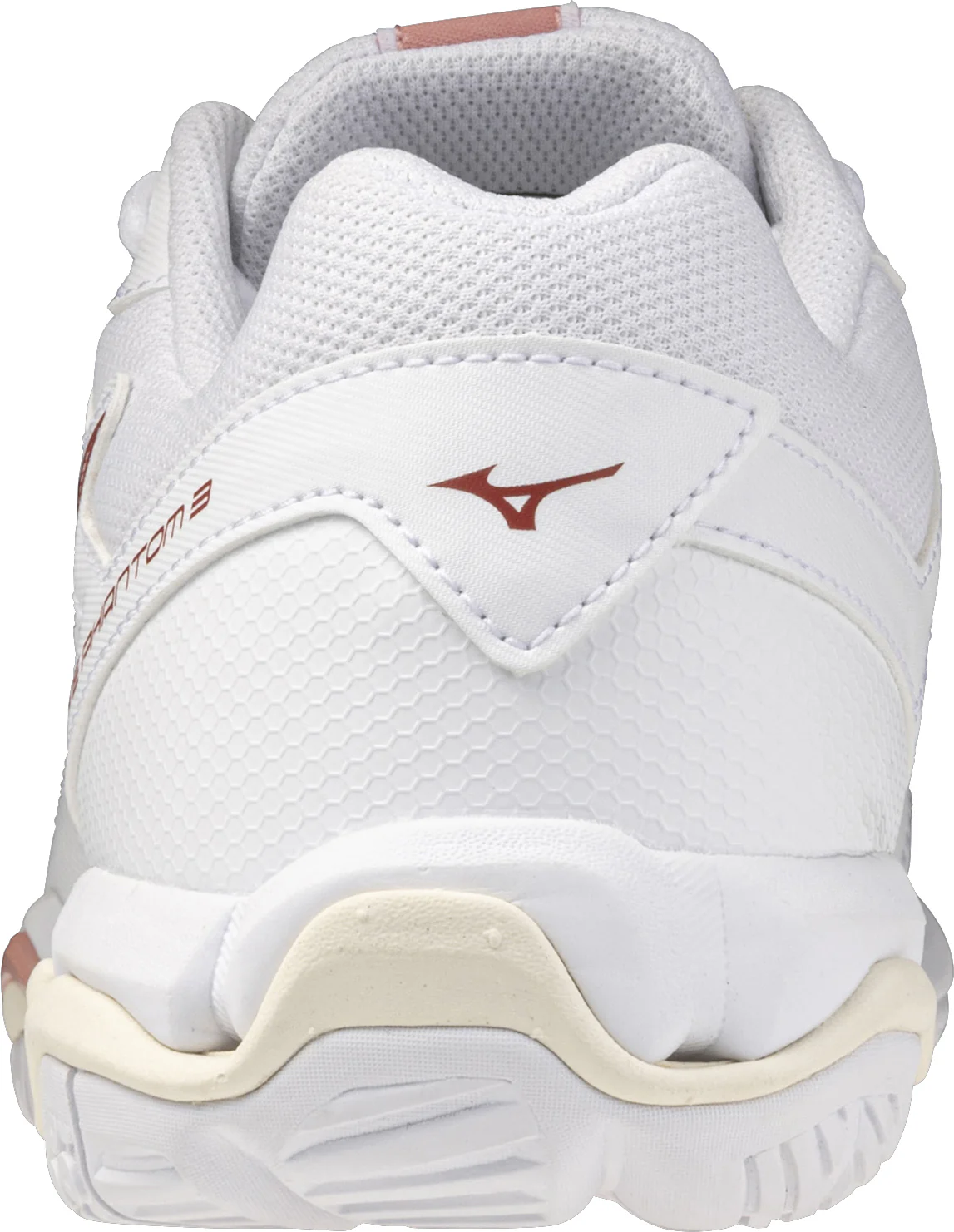 Mizuno Wave Phantom 3 Womens Court Shoes - White - Image 5