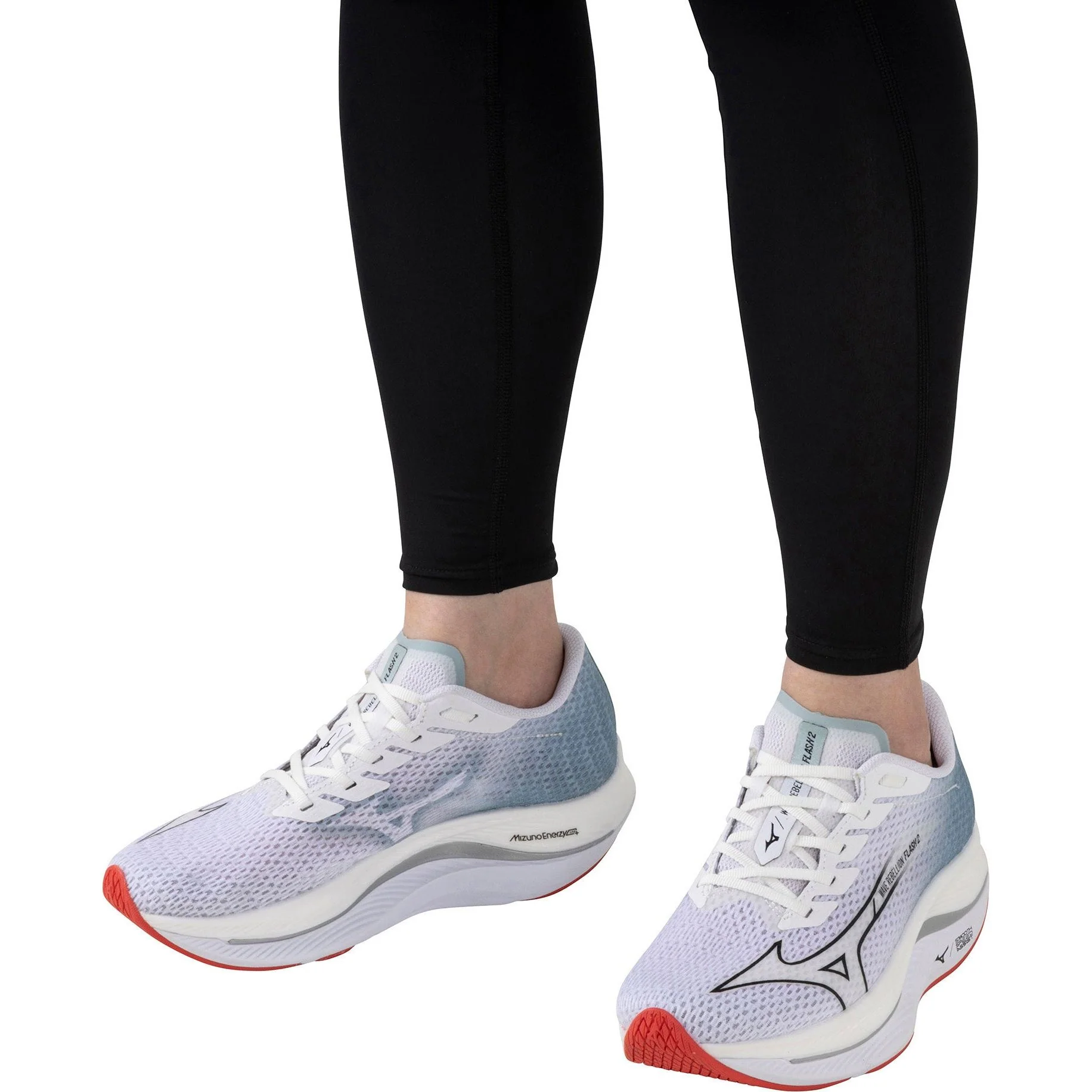 Mizuno Wave Rebellion Flash 2 Womens Running Shoes - White - Image 7