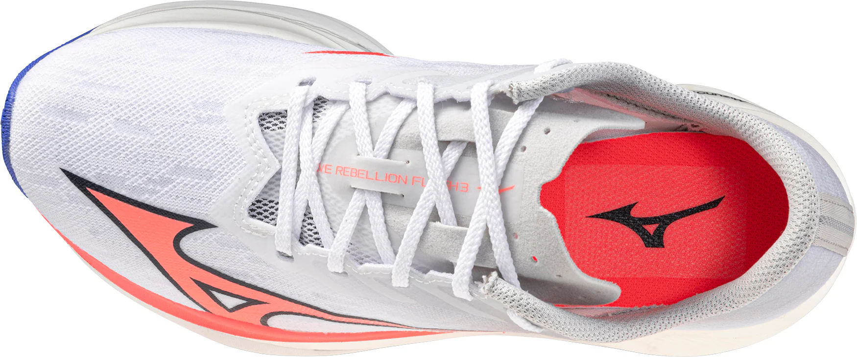 Mizuno Wave Rebellion Flash 3 Womens Running Shoes - White - Image 4
