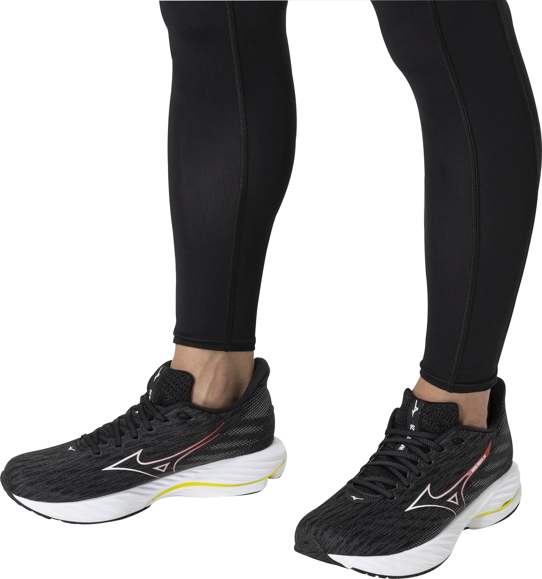 Mizuno Wave Rider 28 Mens Running Shoes - Black - Image 7
