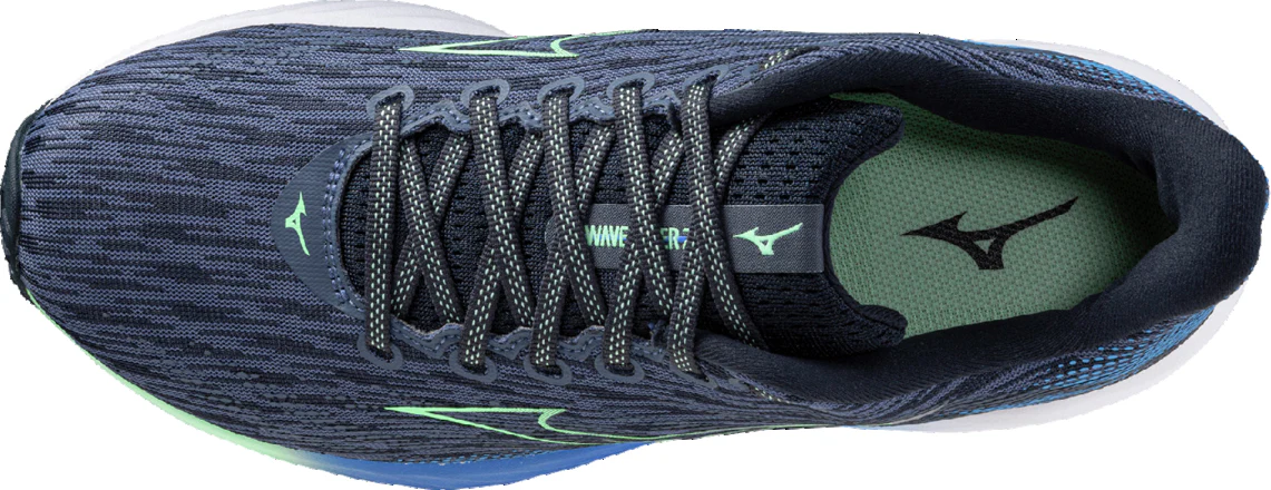 Mizuno Wave Rider 28 Mens Running Shoes - Blue - Image 4
