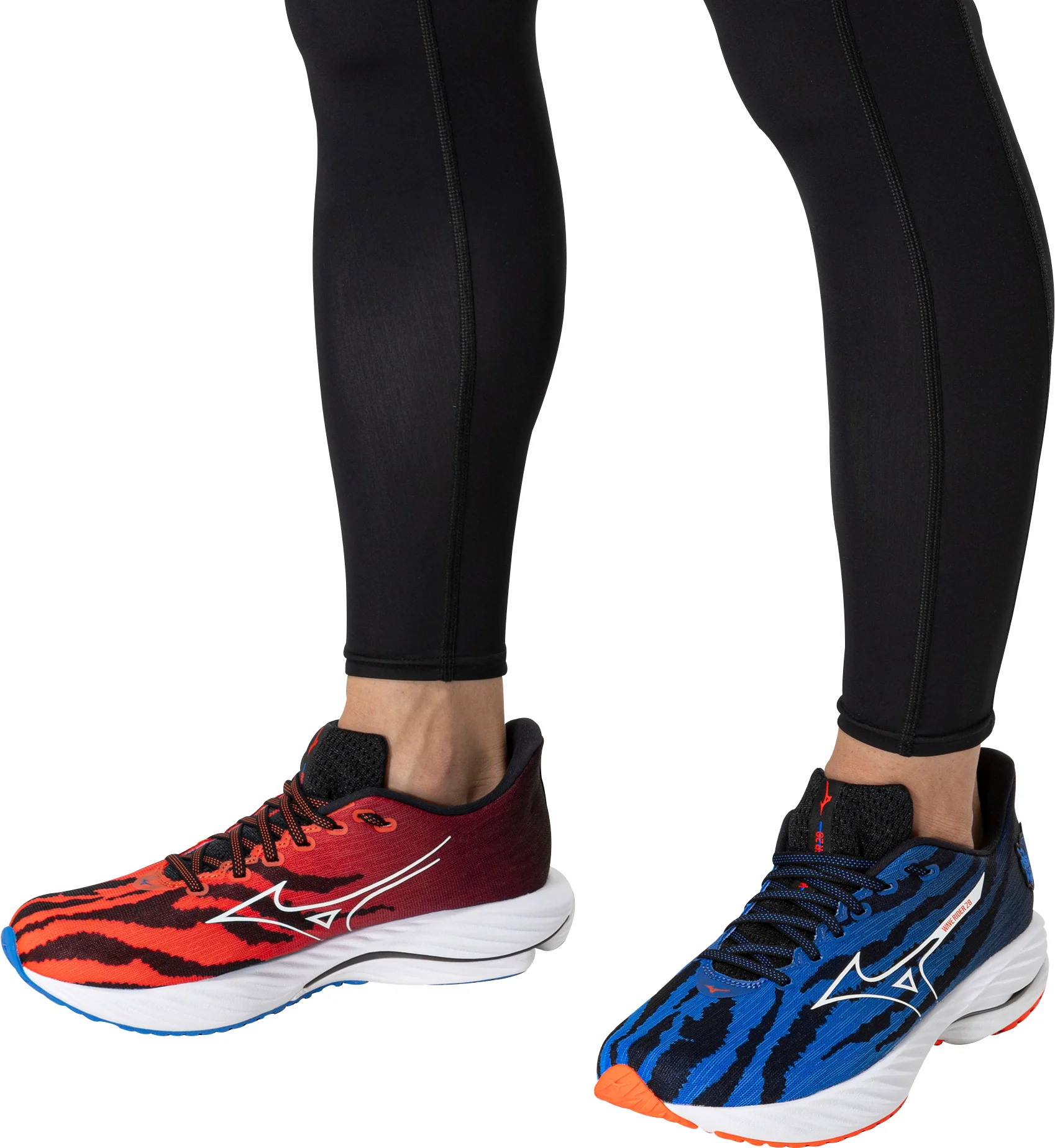 Mizuno Wave Rider 28 Mens Running Shoes - Blue - Image 3