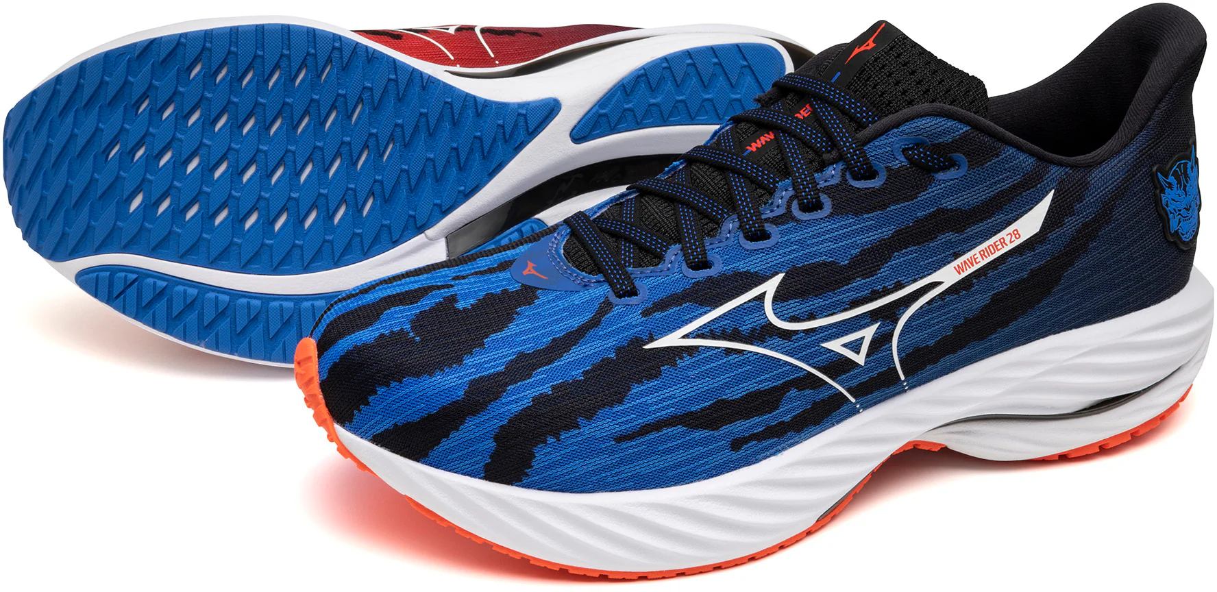 Mizuno Wave Rider 28 Mens Running Shoes - Blue - Image 9