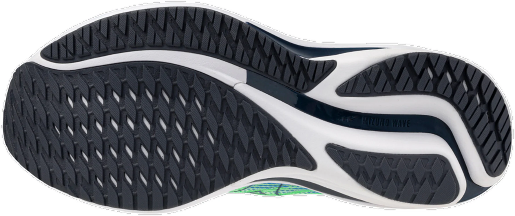 Mizuno Wave Rider 28 Mens Running Shoes - Green - Image 2
