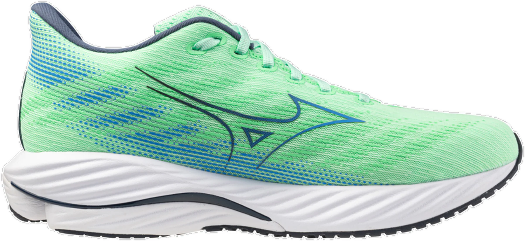 Mizuno Wave Rider 28 Mens Running Shoes - Green - Image 3