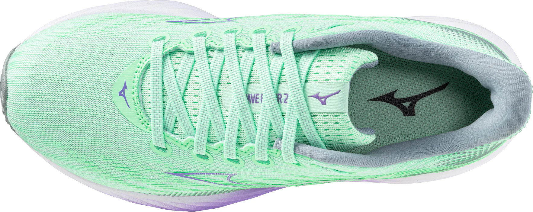 Mizuno Wave Rider 28 Womens Running Shoes - Green - Image 4