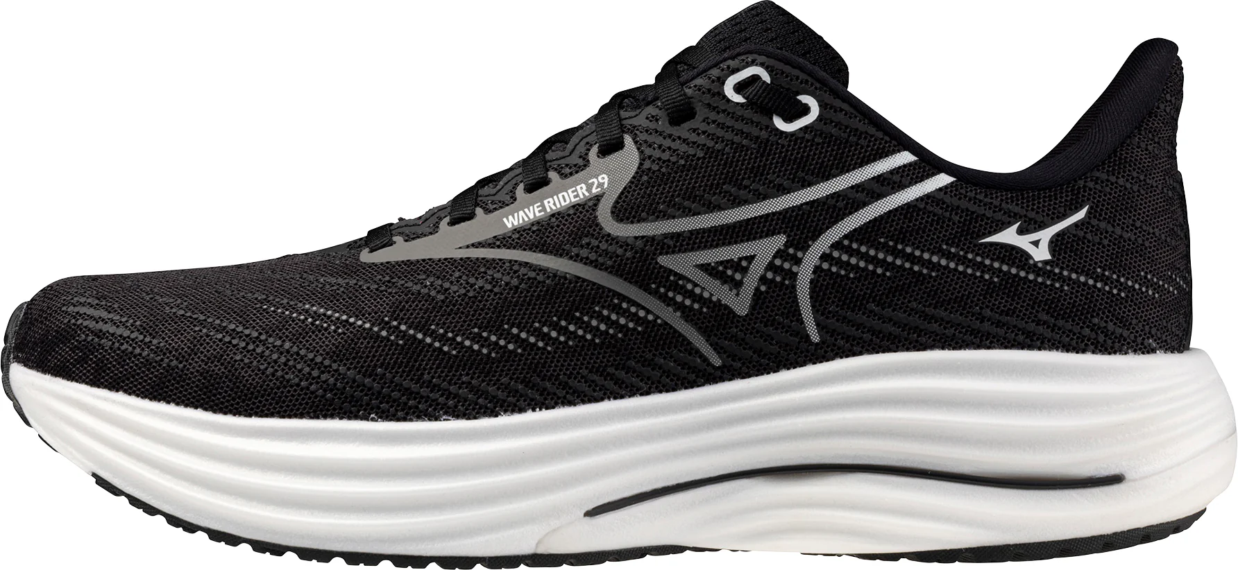 Mizuno Wave Rider 29 Mens Running Shoes - Black