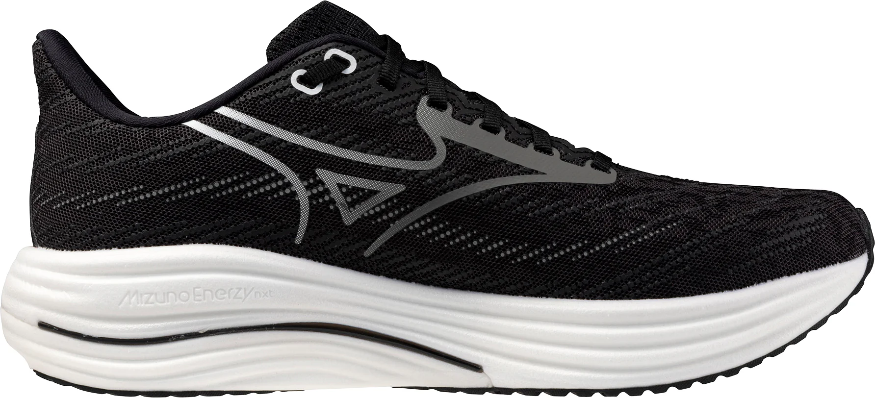 Mizuno Wave Rider 29 Mens Running Shoes - Black - Image 3