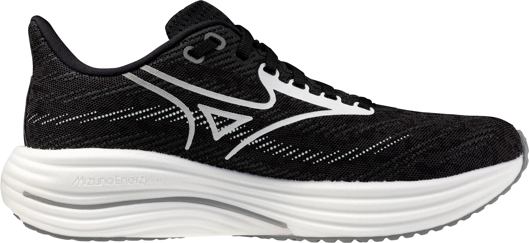 Mizuno Wave Rider 29 WIDE FIT (D) Womens Running Shoes - Black - Image 3