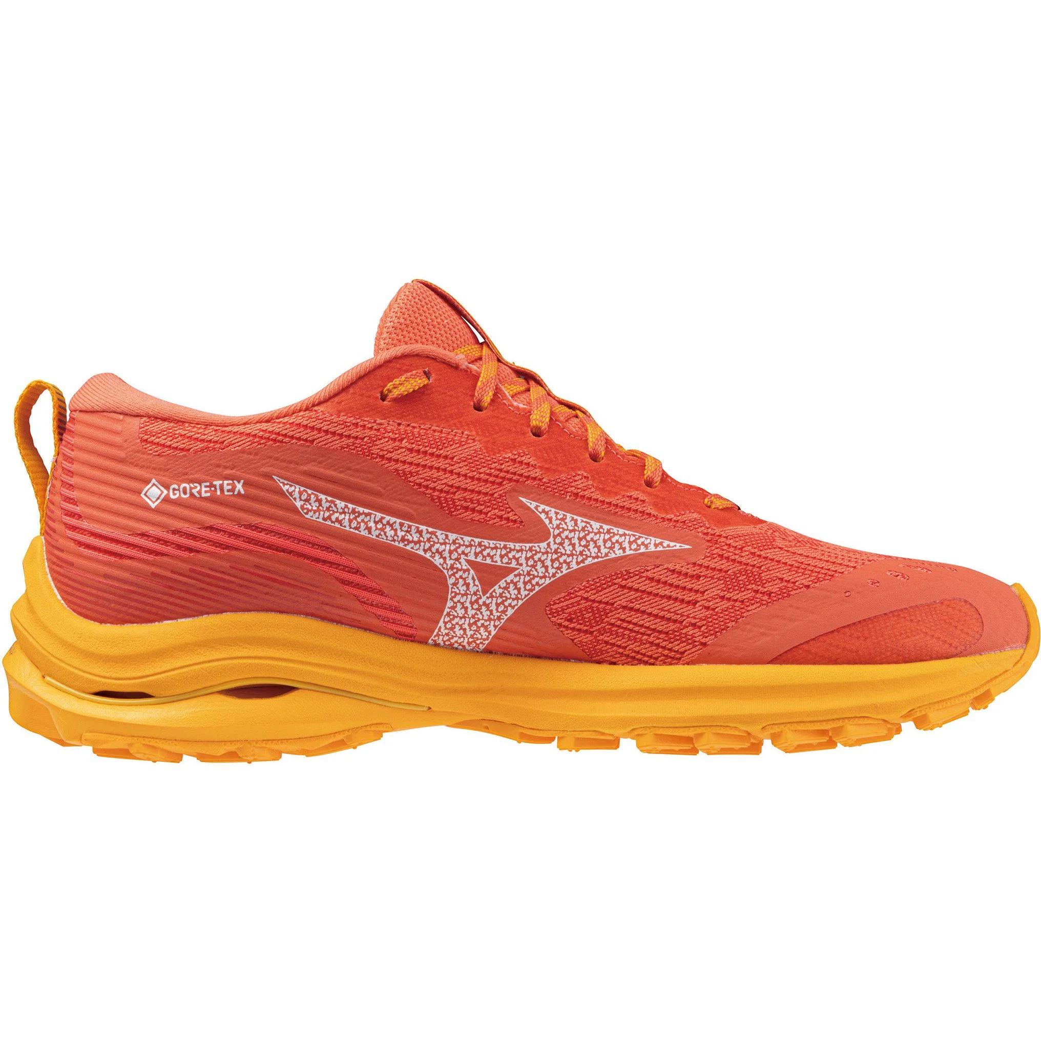 Mizuno Wave Rider GORE-TEX Womens Running Shoes - Orange - Image 3