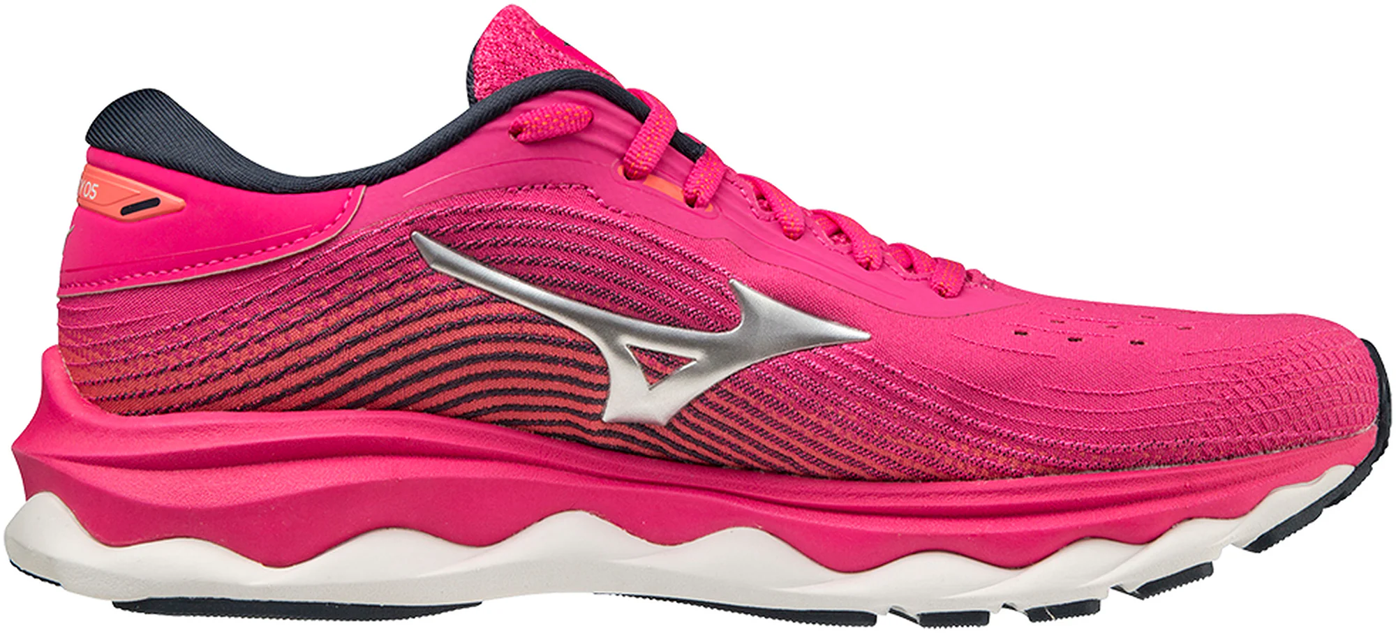 Mizuno Wave Sky 5 Womens Running Shoes - Pink - Image 3