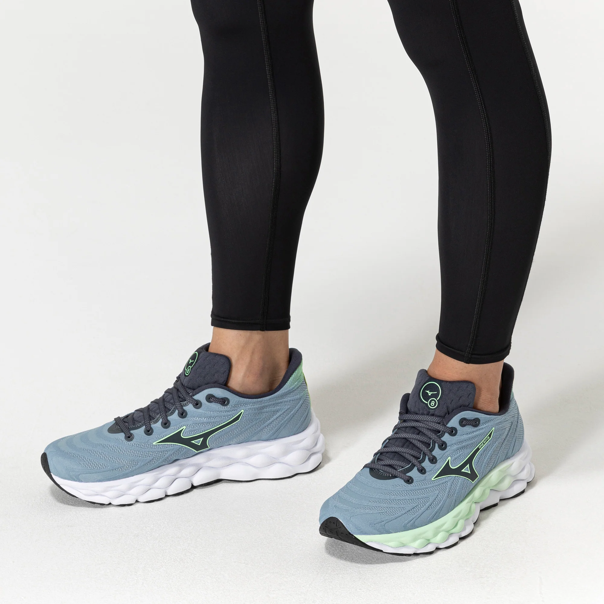 Mizuno Wave Sky 8 Mens Running Shoes - Blue - Image 9