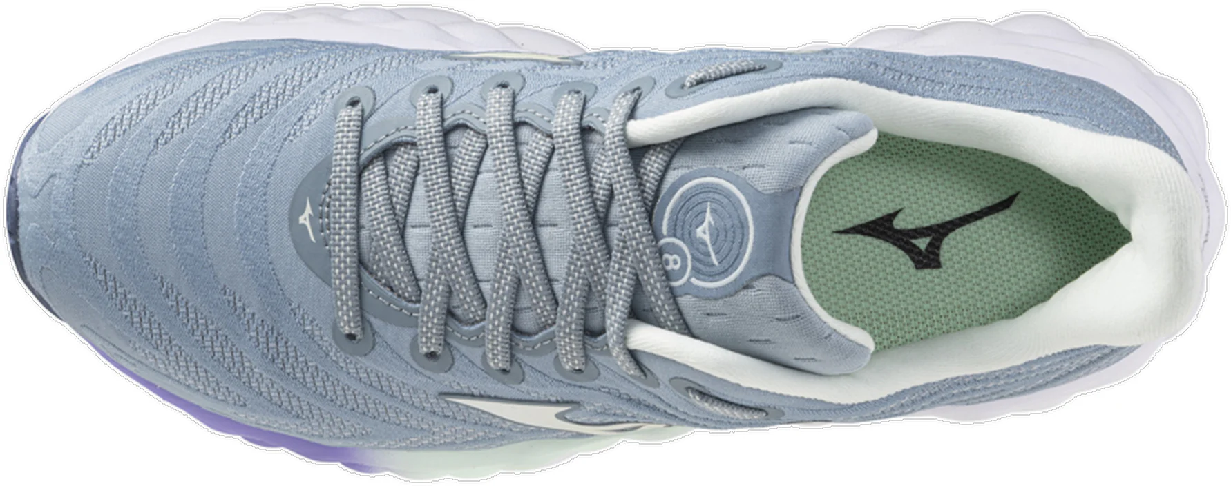 Mizuno Wave Sky 8 Womens Running Shoes - Grey - Image 4