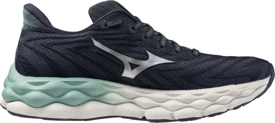 Mizuno Wave Sky 8 Womens Running Shoes - Grey - Image 3