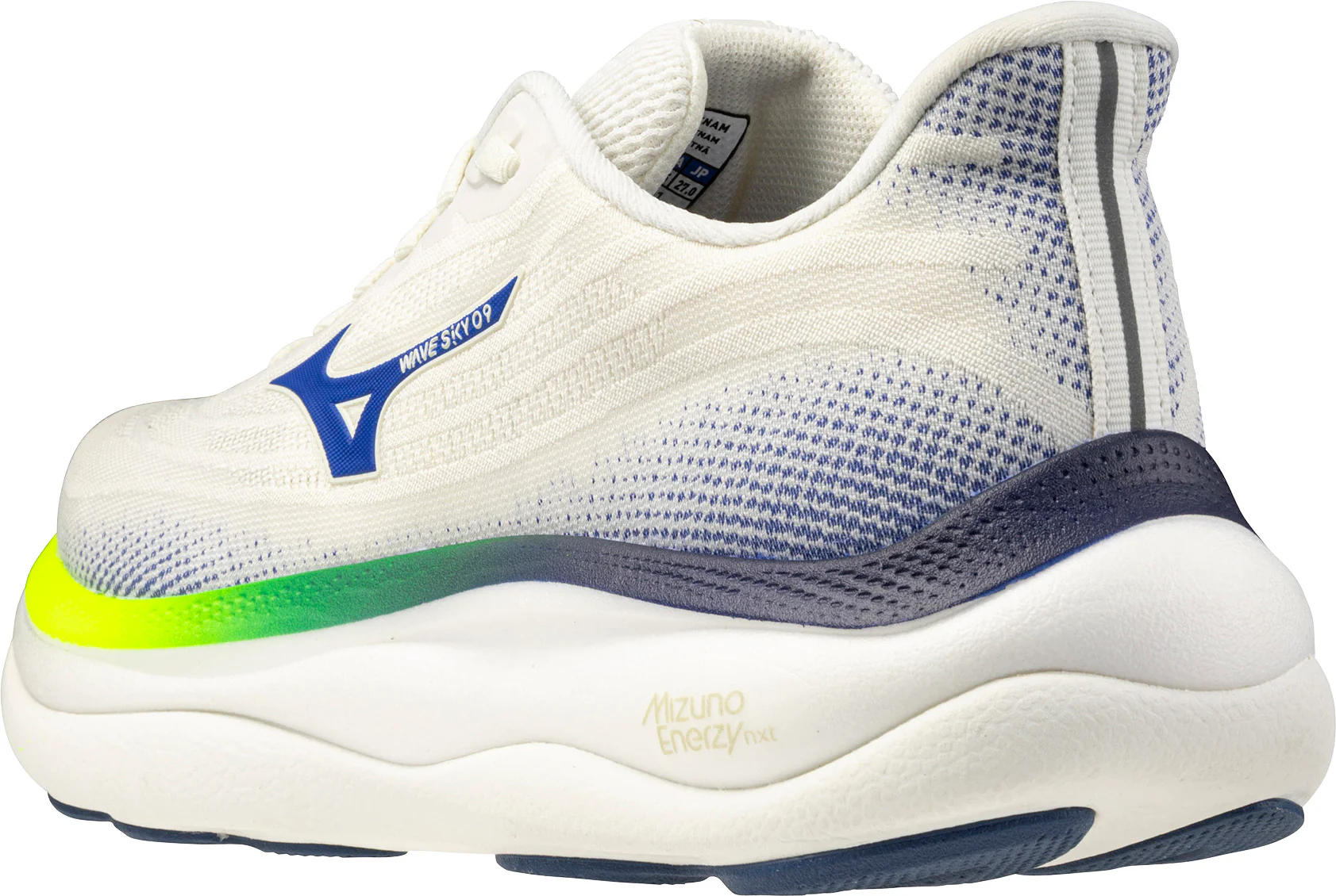 Mizuno Wave Sky 9 Mens Running Shoes - White - Image 5