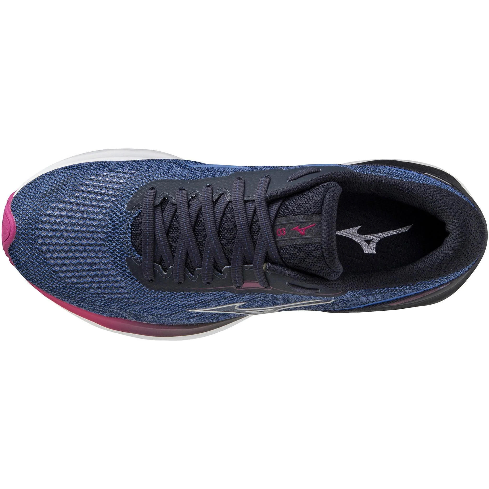 Mizuno Wave Skyrise 3 Womens Running Shoes - Navy - Image 4