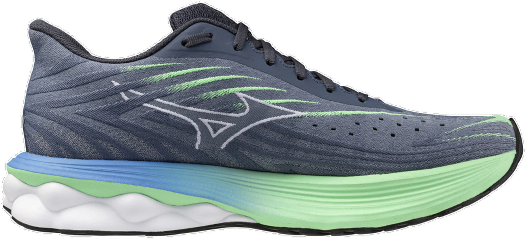 Mizuno Wave Skyrise 6 Mens Running Shoes - Blue - Image 3