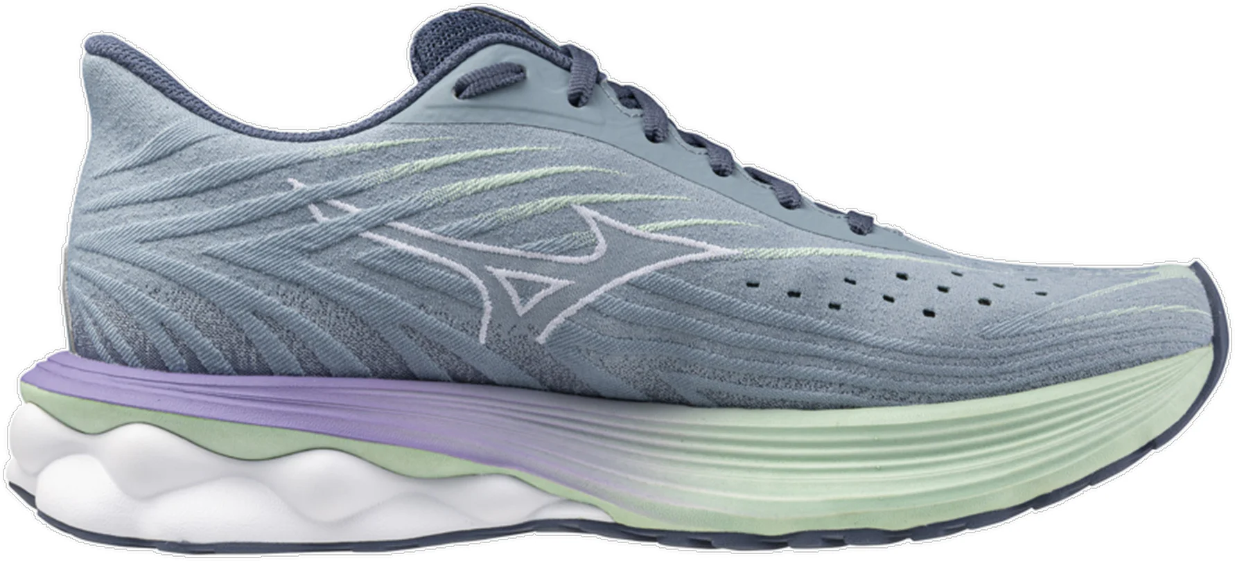 Mizuno Wave Skyrise 6 Womens Running Shoes - Grey - Image 3