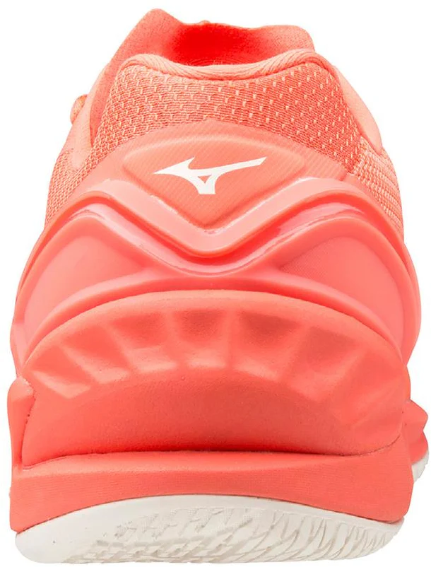 Mizuno Wave Stealth Neo Womens Netball Shoes - Orange - Image 5
