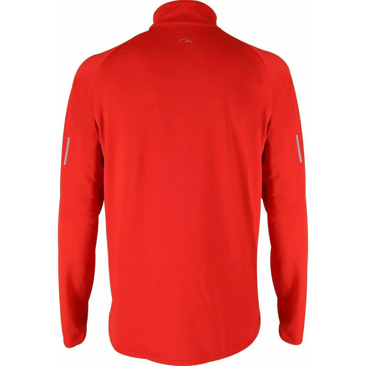 More Mile Alaska Half Zip Long Sleeve Mens Running Top - Red - Image 2