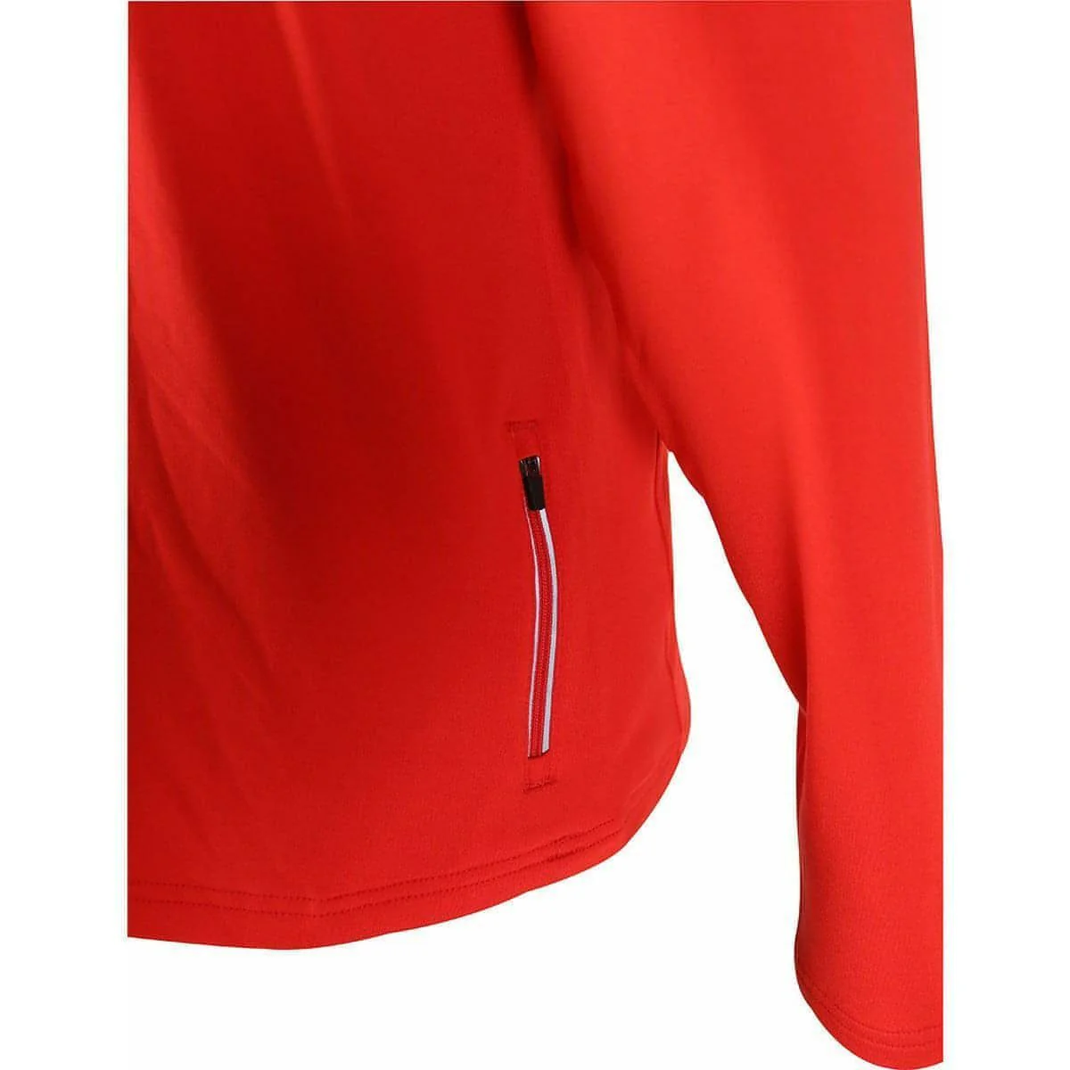 More Mile Alaska Half Zip Long Sleeve Mens Running Top - Red - Image 4
