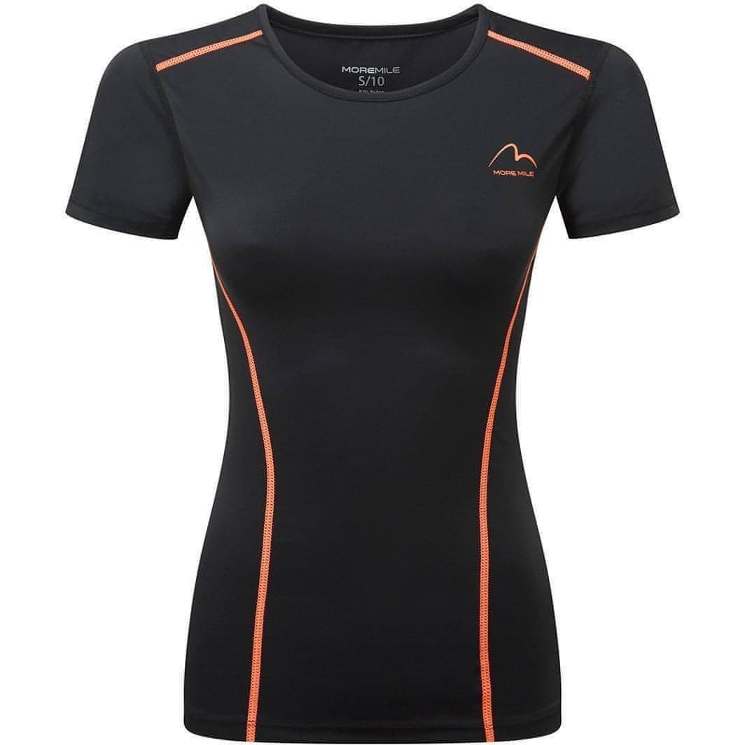 More Mile Compression Short Sleeve Womens Top - Black - Image 4