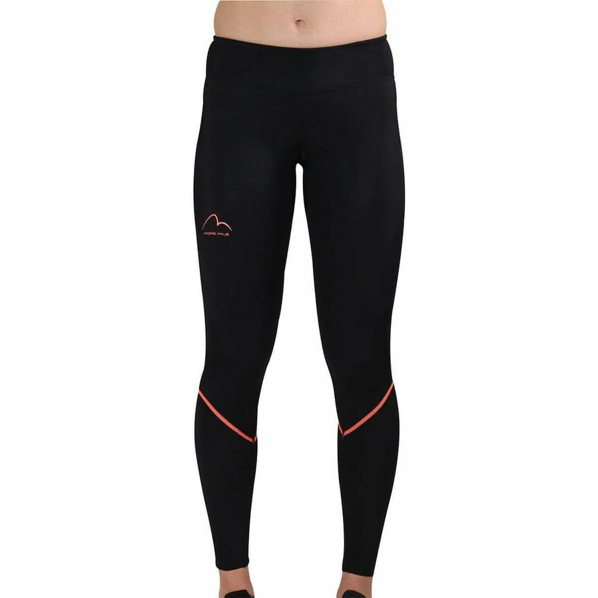 More Mile Womens Compression Tights - Black