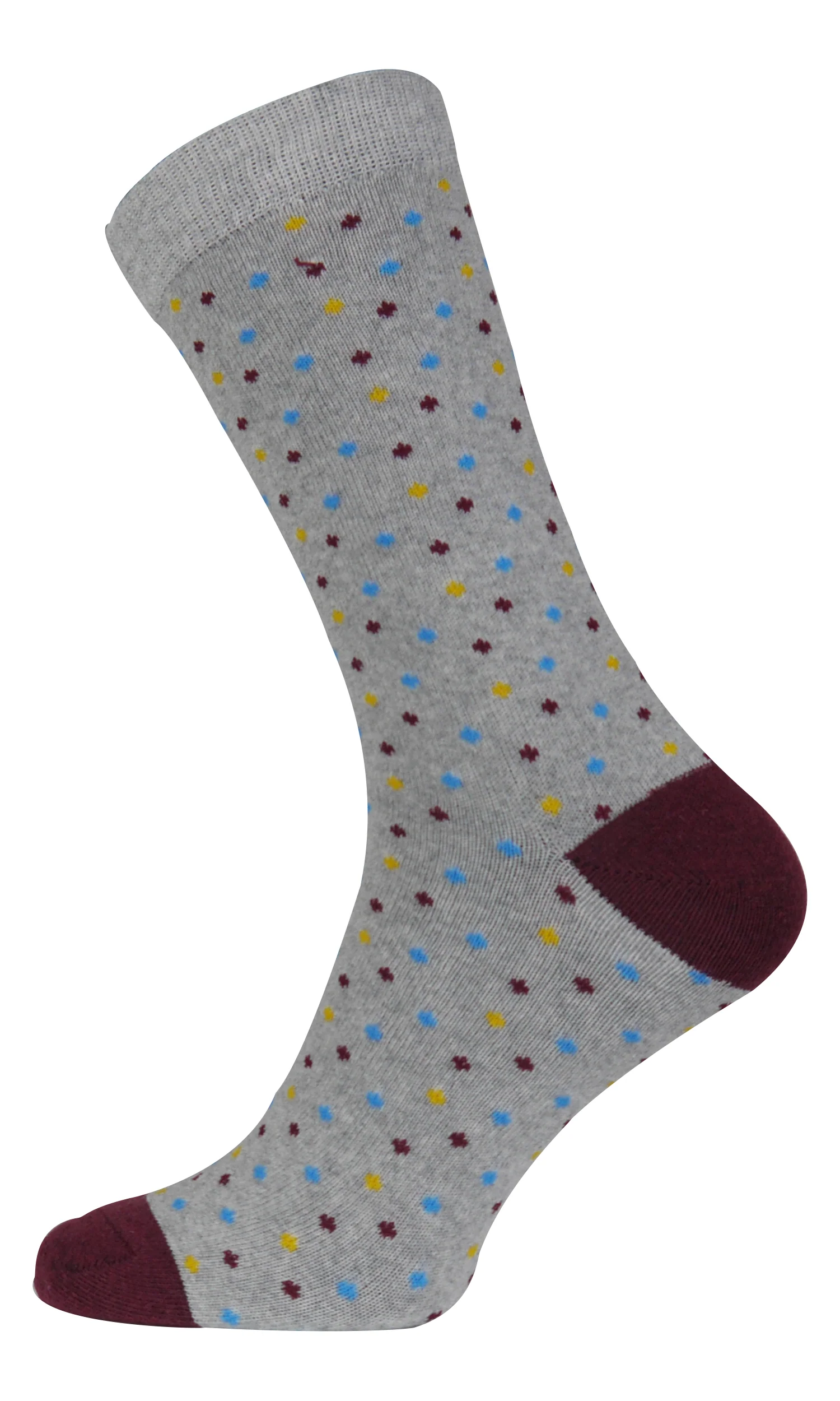 More Mile Design 10 Pack Mens Spots and Stripes Socks - Multi - Image 11