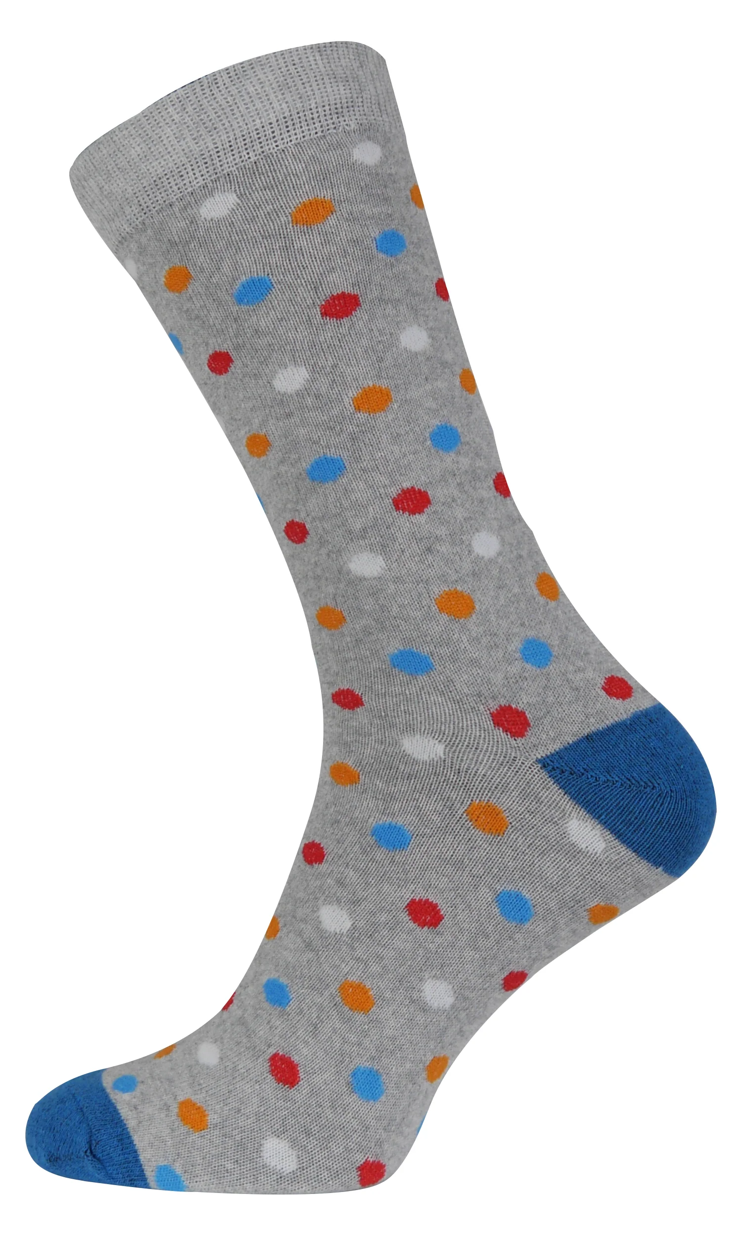 More Mile Design 10 Pack Mens Spots and Stripes Socks - Multi - Image 7