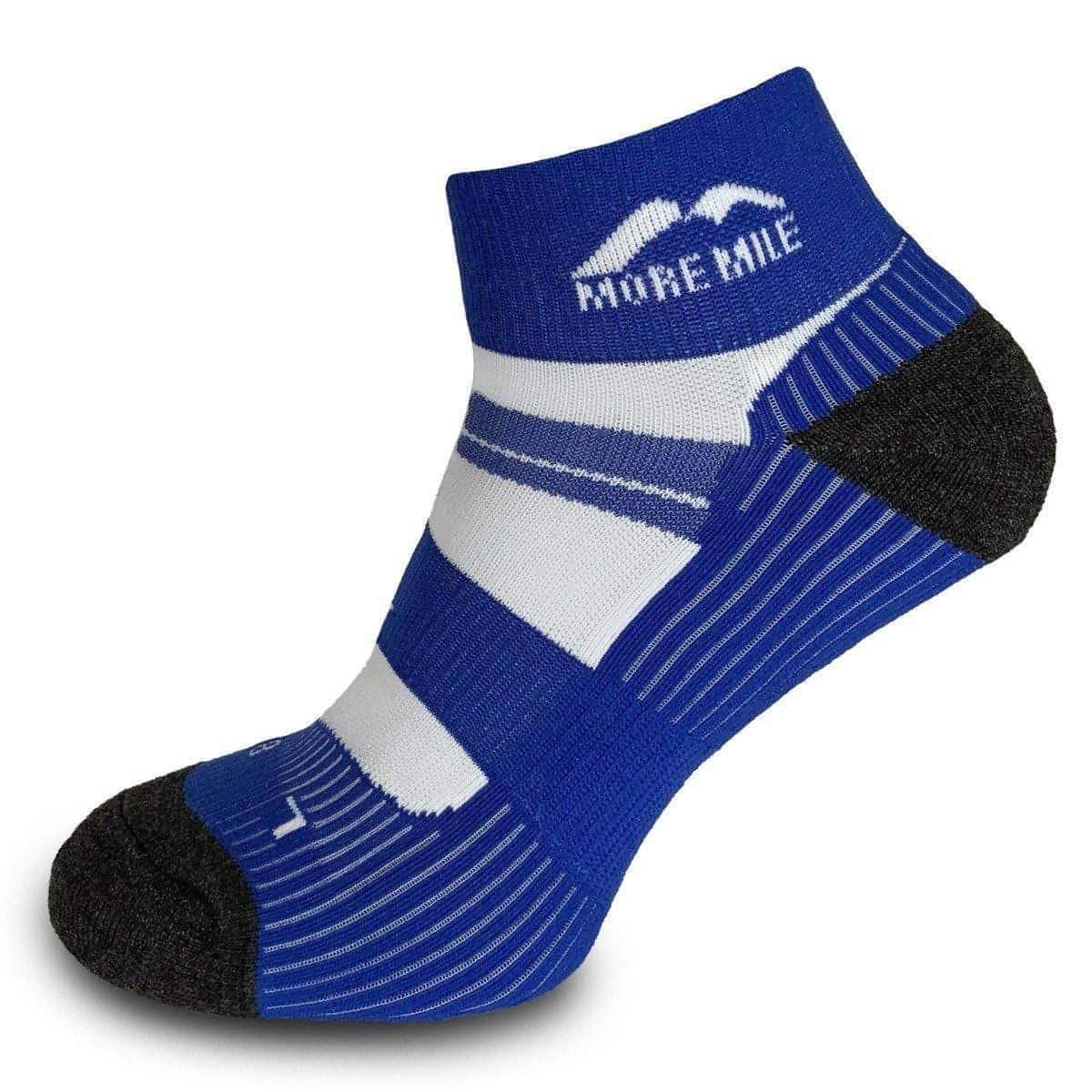 More Mile Mens Endurance Running Socks - Blue