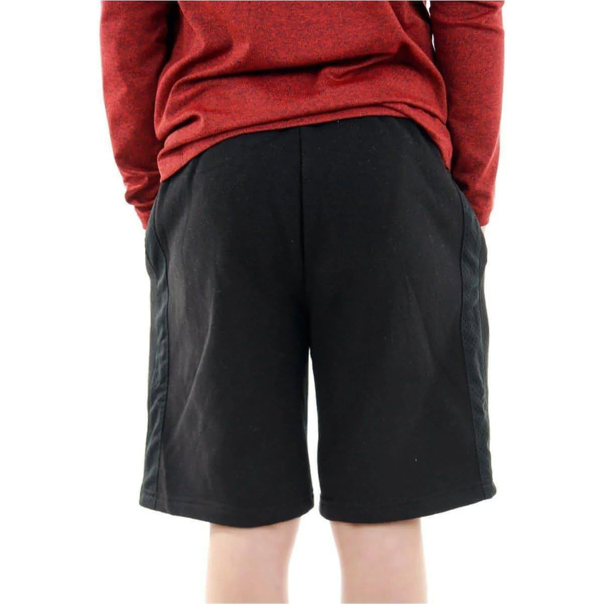 More Mile Fleece Boys Sweat Shorts - Black - Image 2