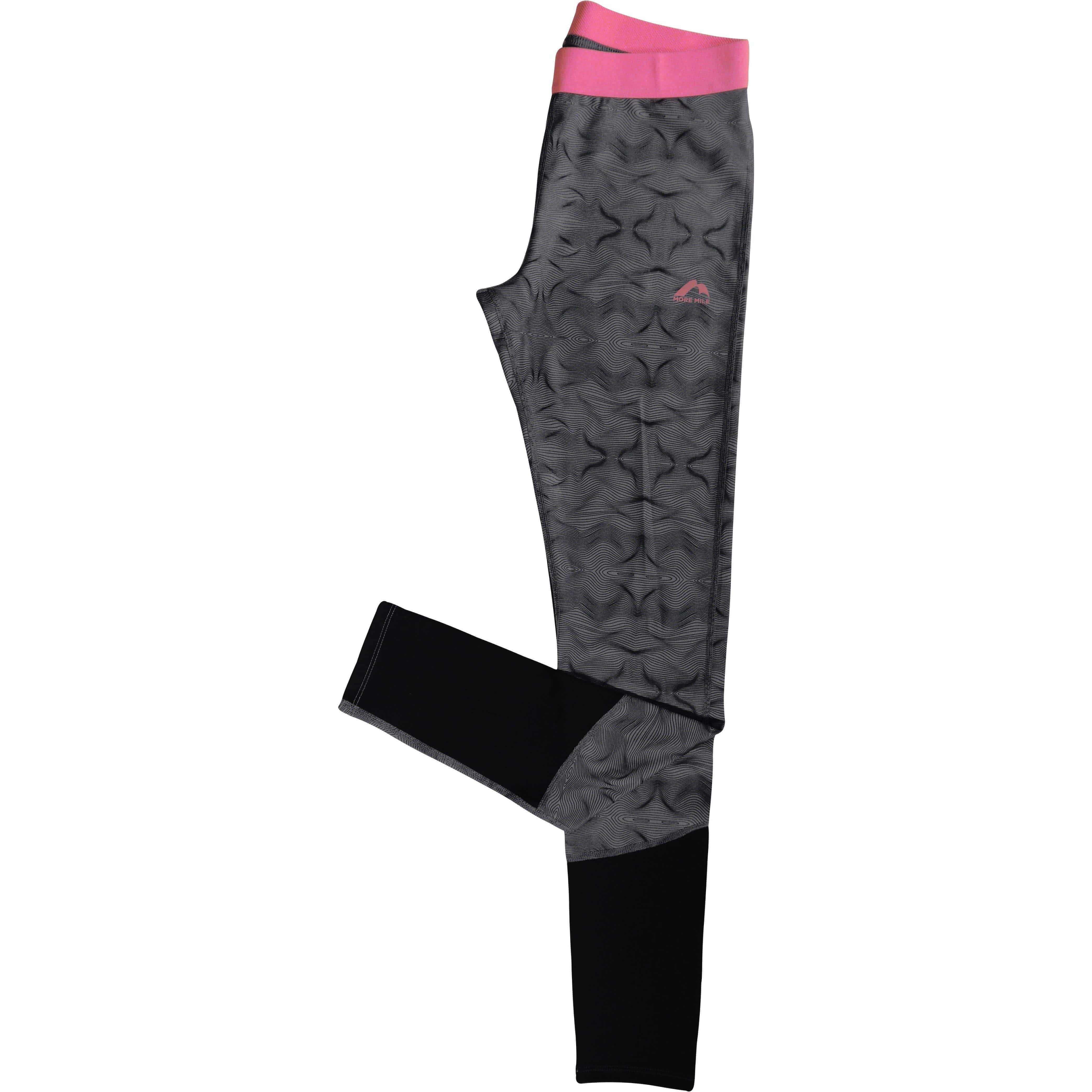 More Mile Girls Long Running Tights - Grey - Image 4