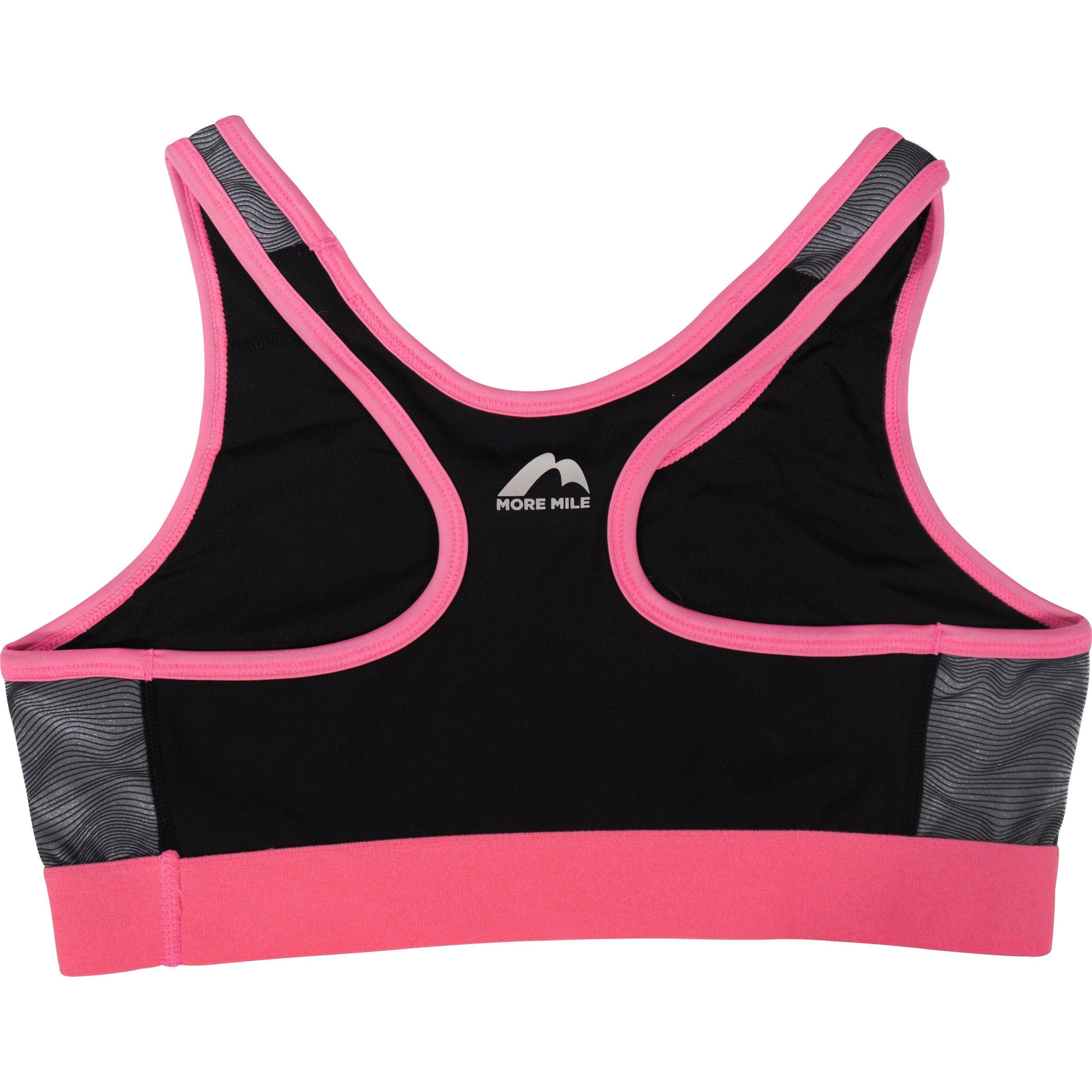More Mile Girls Running Crop Top - Grey - Image 2