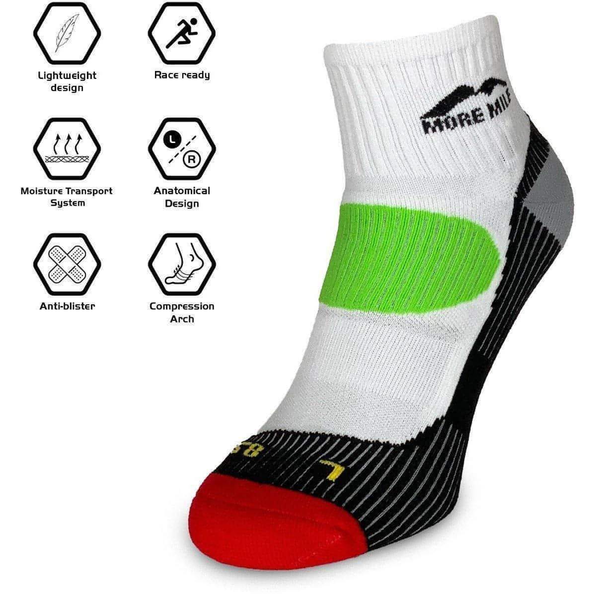 More Mile London 3 Pack Running Socks - Multi - Image 5