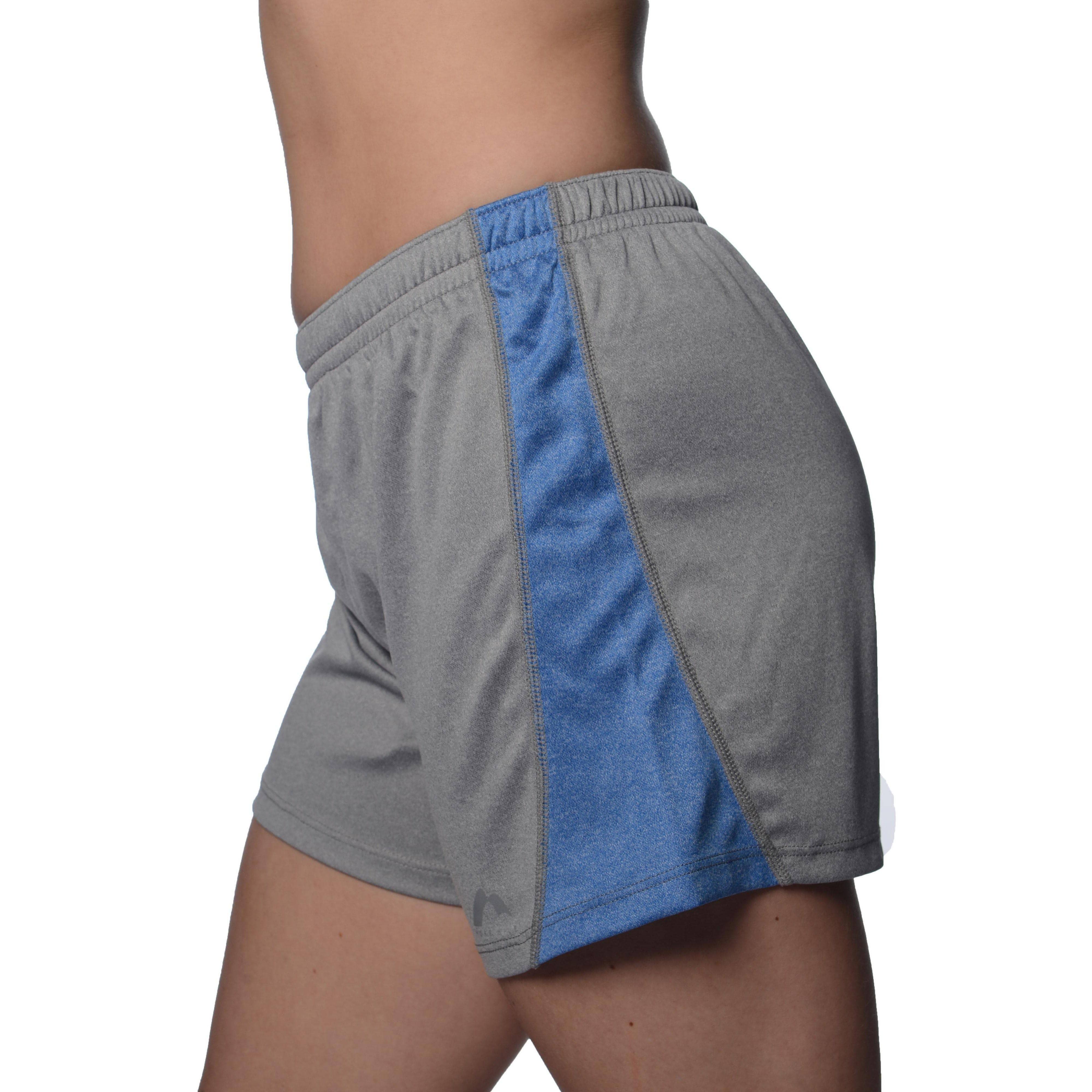 More Mile Marl Jersey Womens Training Shorts - Grey - Image 2