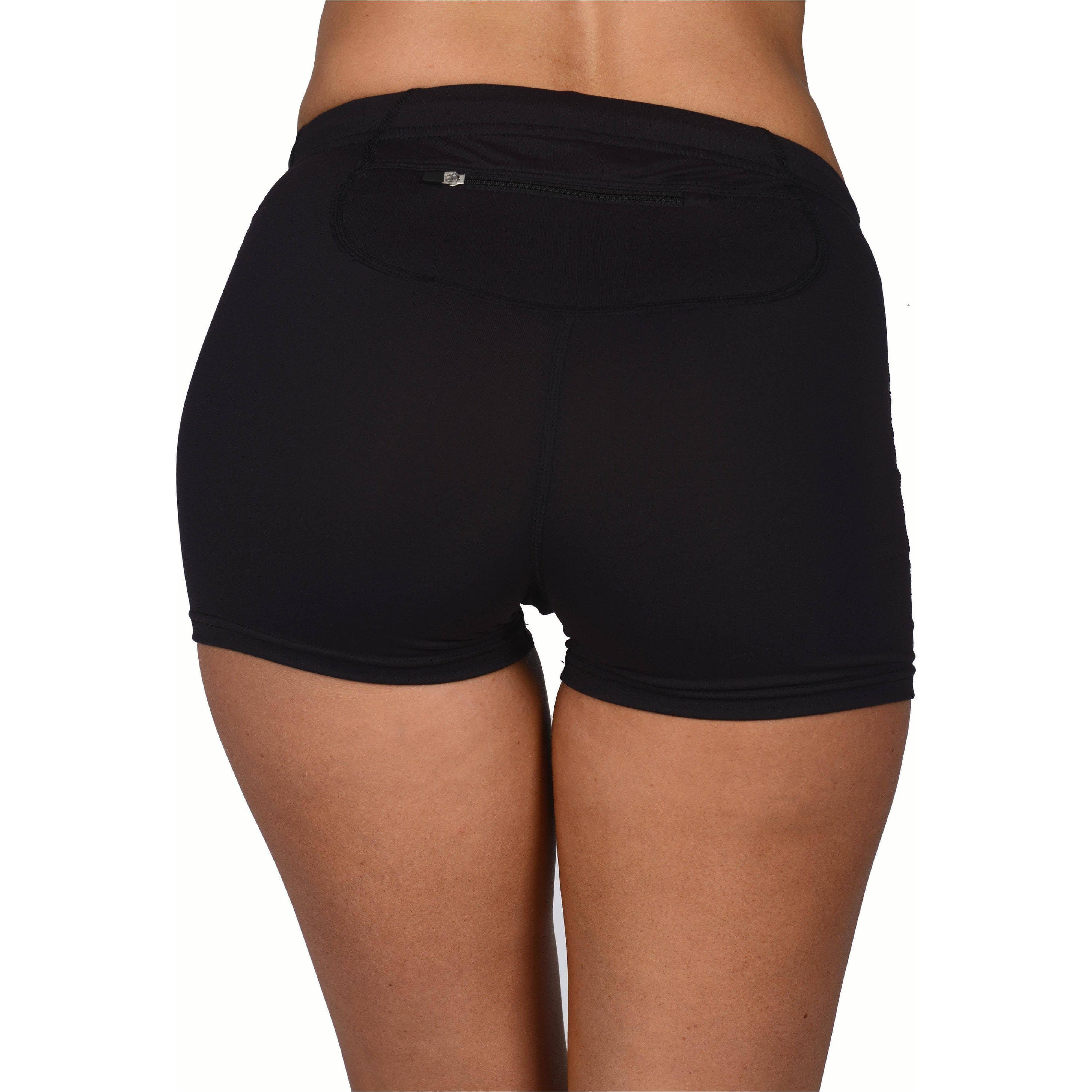 More Mile More-Tech Womens Boy Running Shorts - Black - Image 2