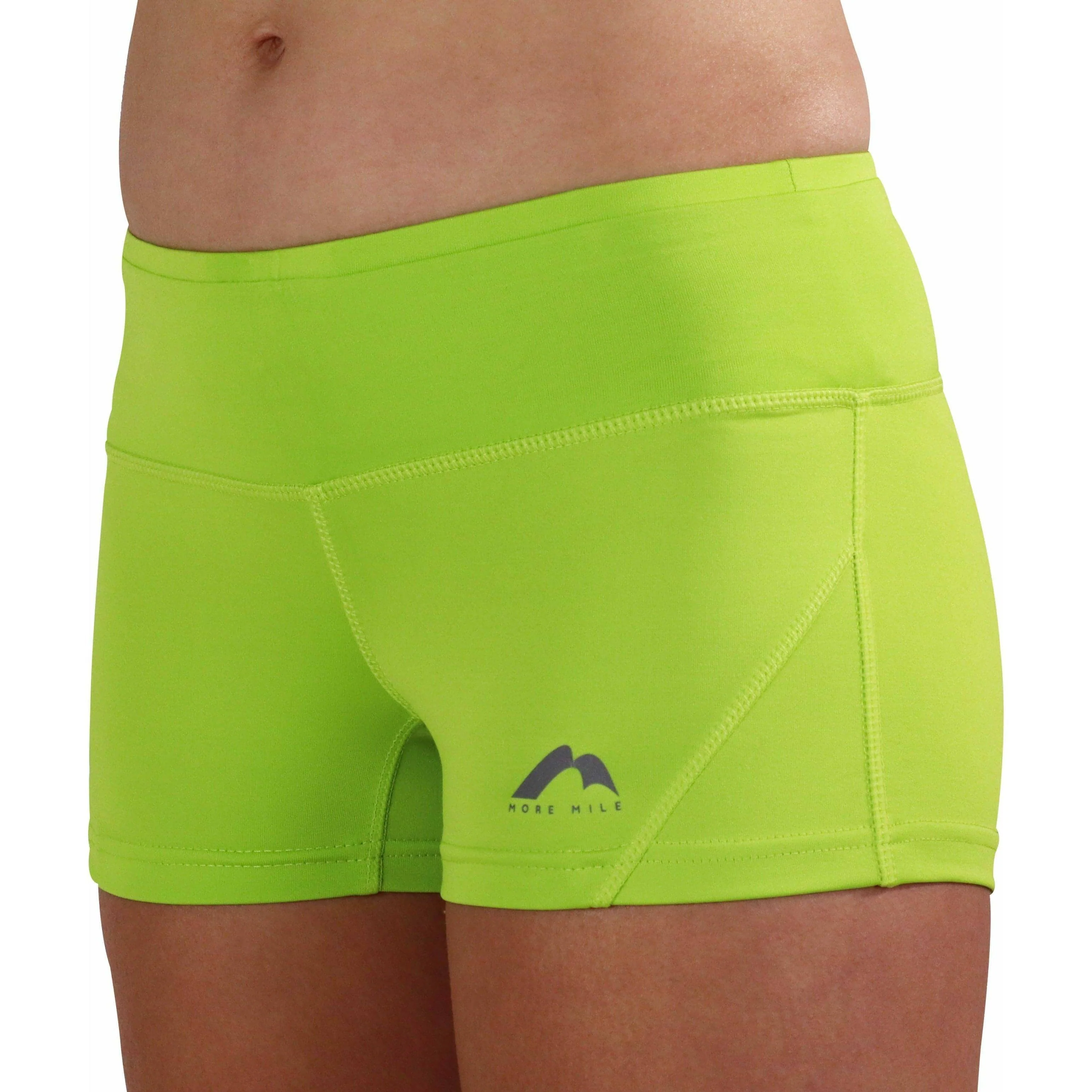 More Mile More-Tech 3 Inch Womens Running Shorts - Green - Image 3