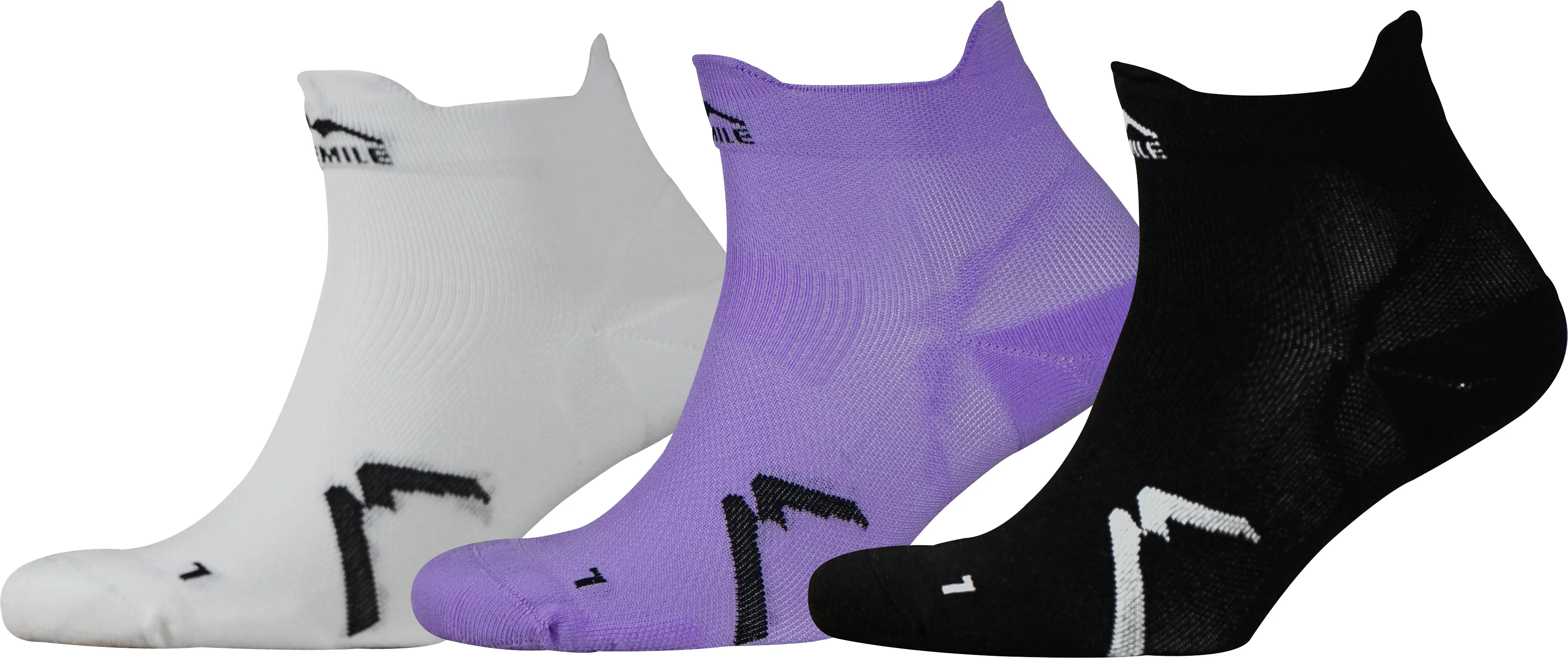More Mile Paris (3 Pack) Running Socks - Multi - Image 2