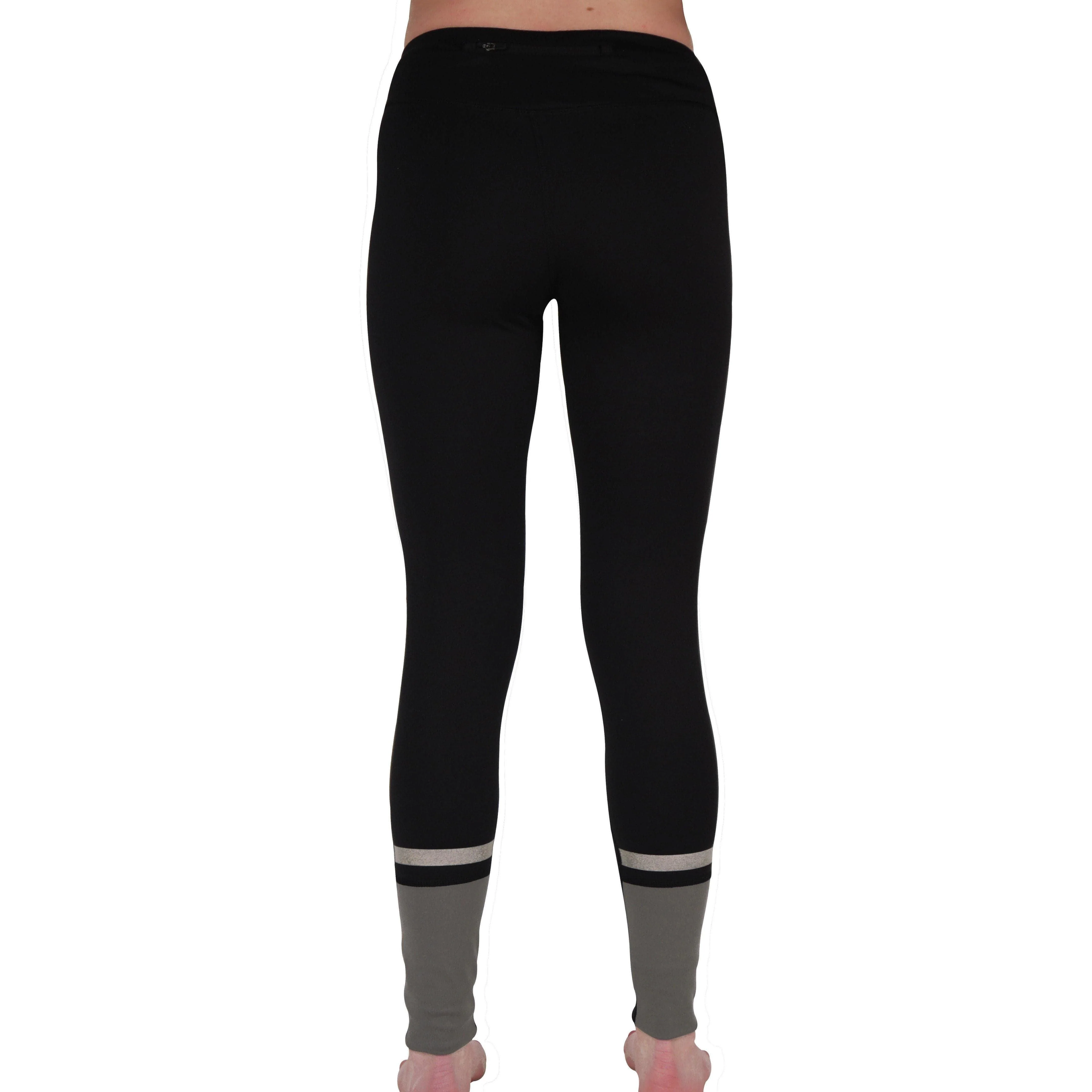 More Mile Power Womens Long Running Tights - Black - Image 3