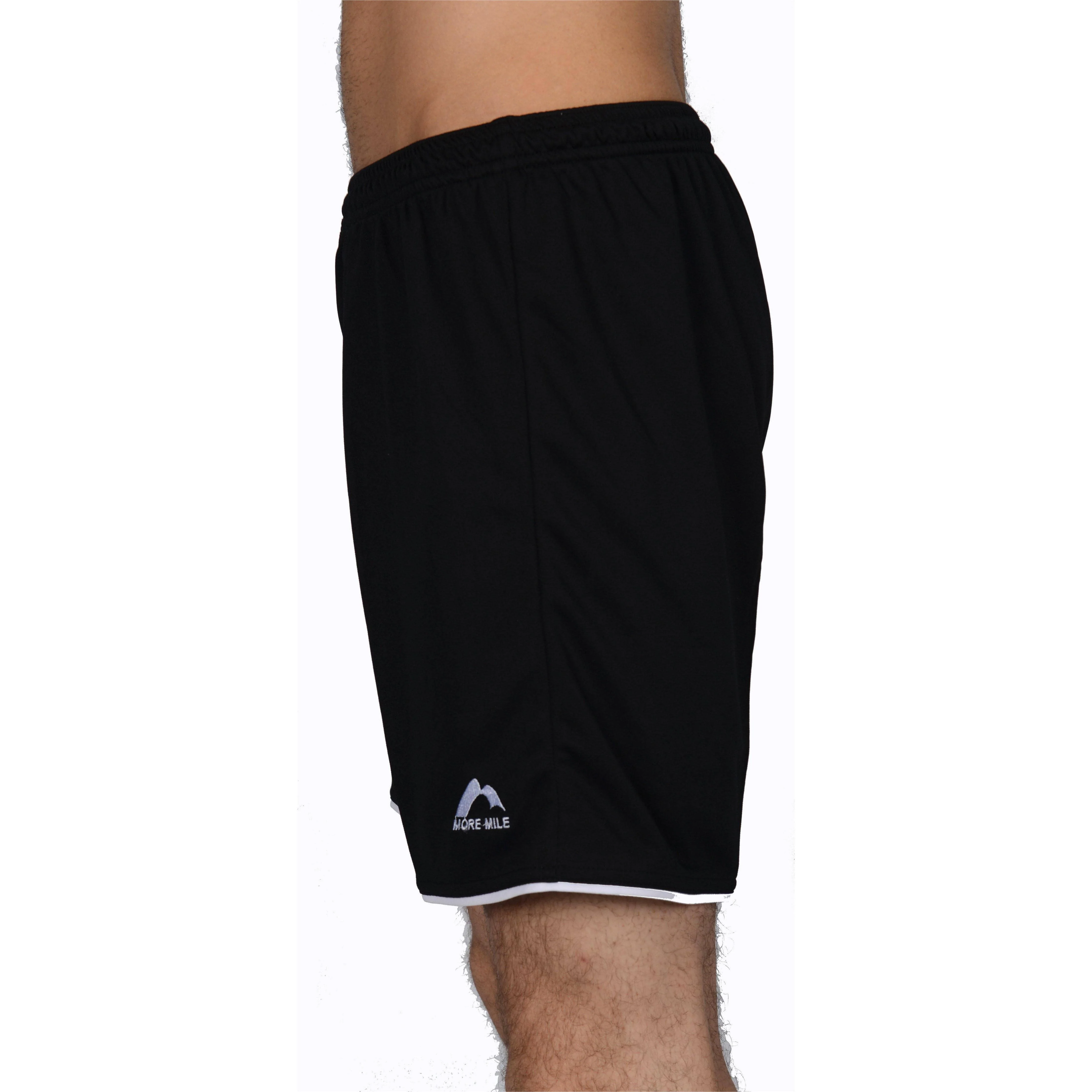 More Mile Premier Mens Football Shorts - Black - Image 2