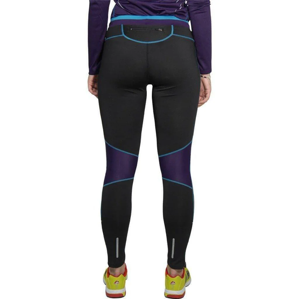 More Mile Prime Womens Long Running Tights - Black - Image 2