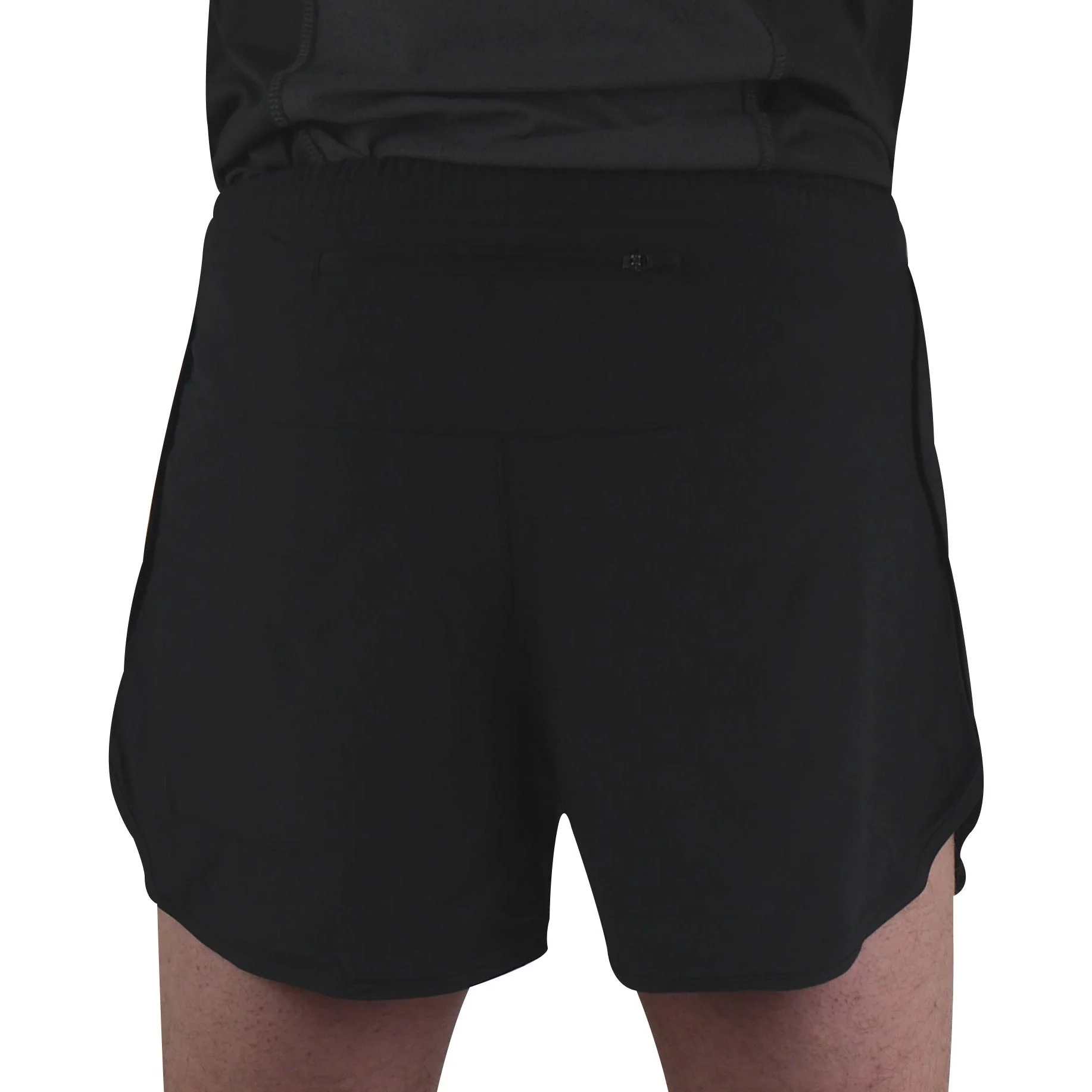 More Mile Racer Split Mens Running Shorts - Black - Image 2