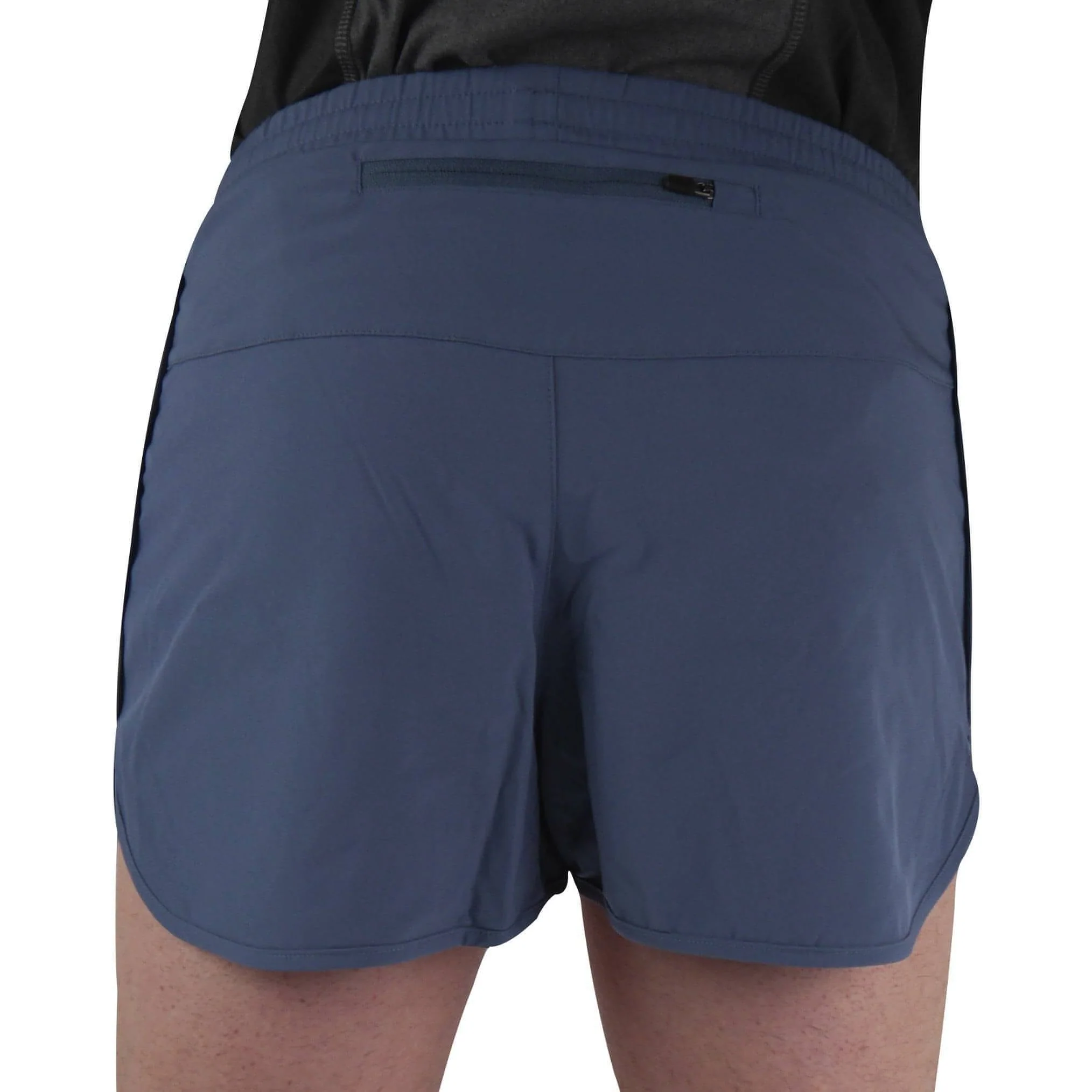 More Mile Racer Split Mens Running Shorts - Blue - Image 2