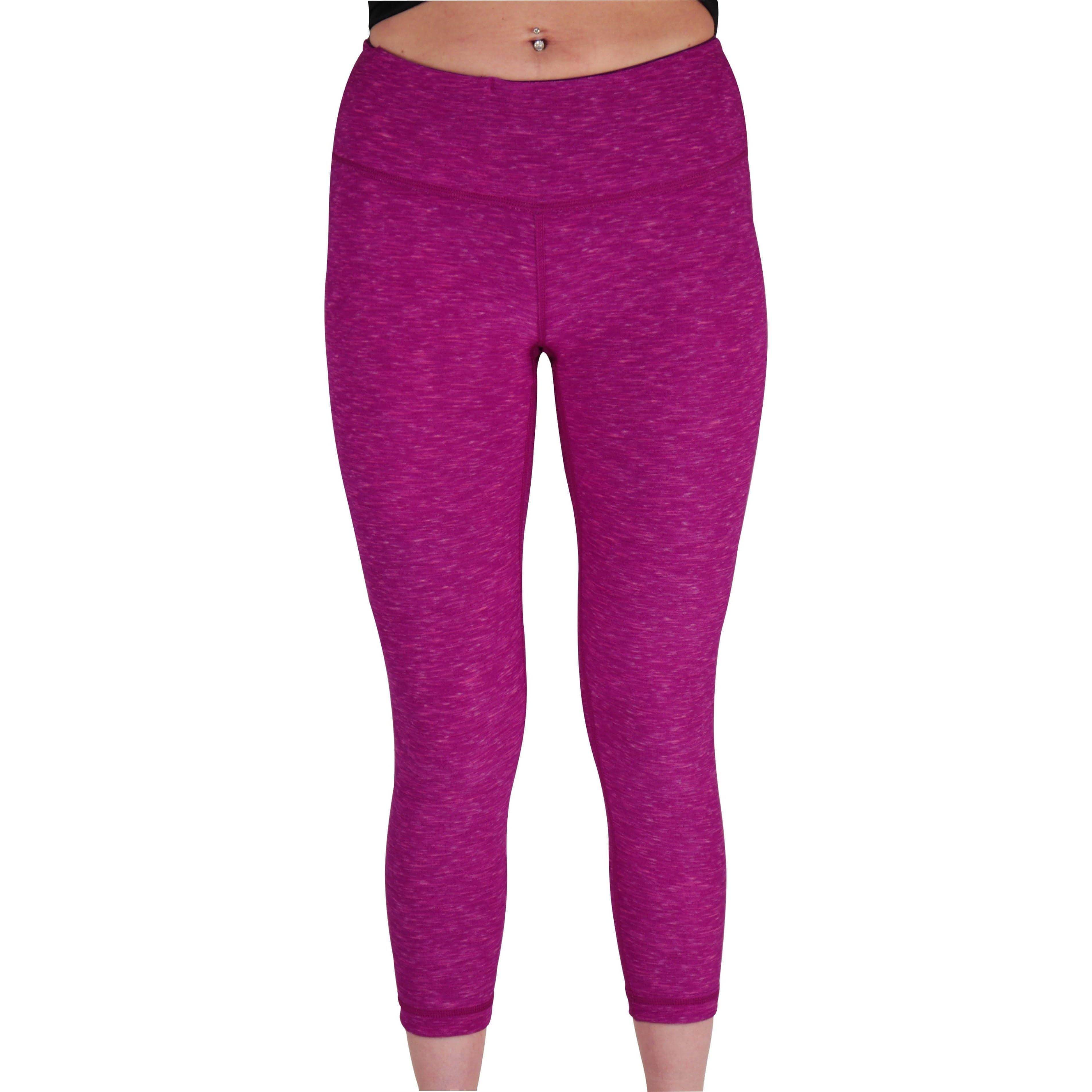 More Mile Reversible Graphic Womens 3/4 Capri Running Tights - Pink - Image 3