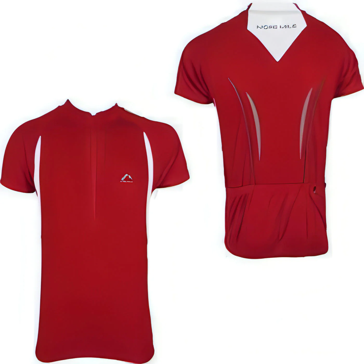 More Mile Short Sleeve Half Zip Mens Cycling Jersey - Red - Image 4