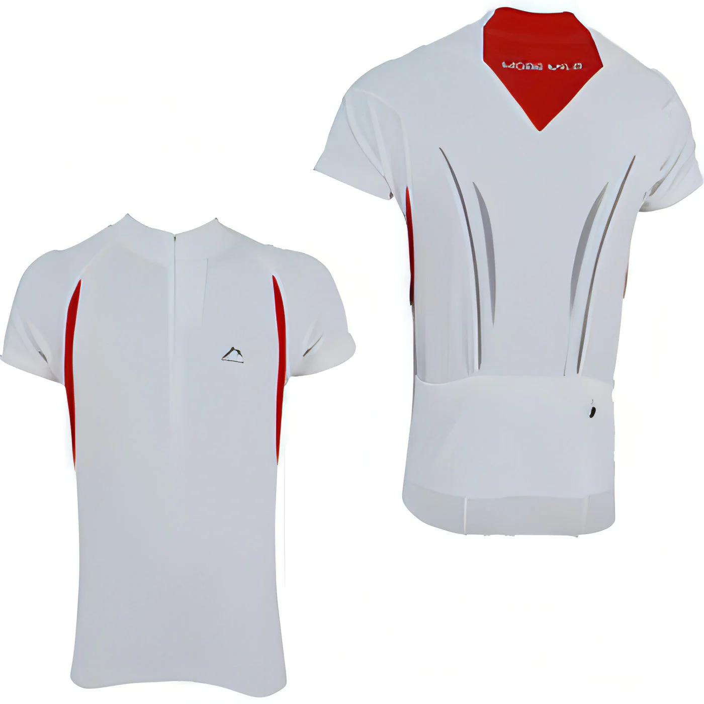 More Mile Short Sleeve Half Zip Mens Cycling Jersey - White - Image 4