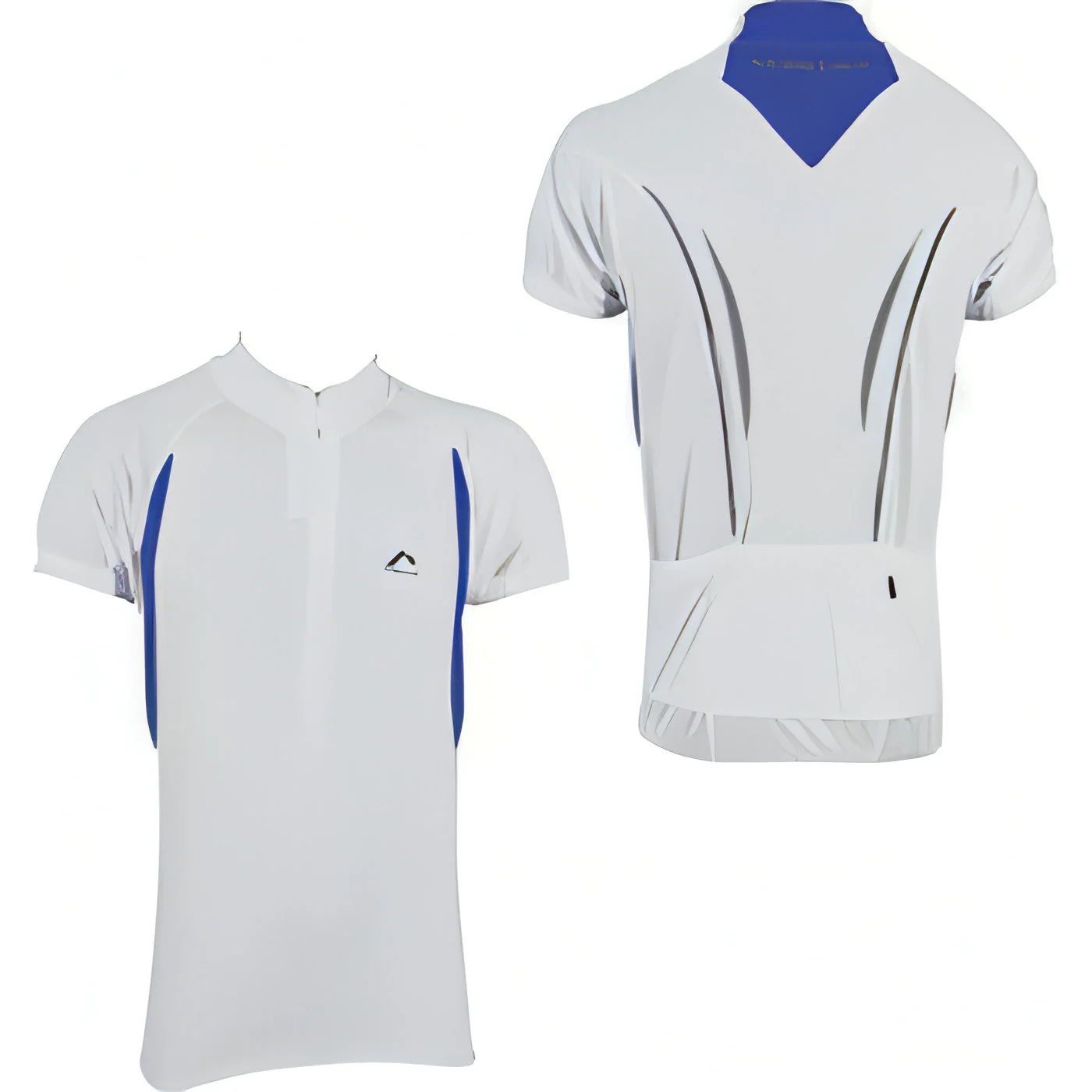 More Mile Short Sleeve Half Zip Mens Cycling Jersey - White - Image 4