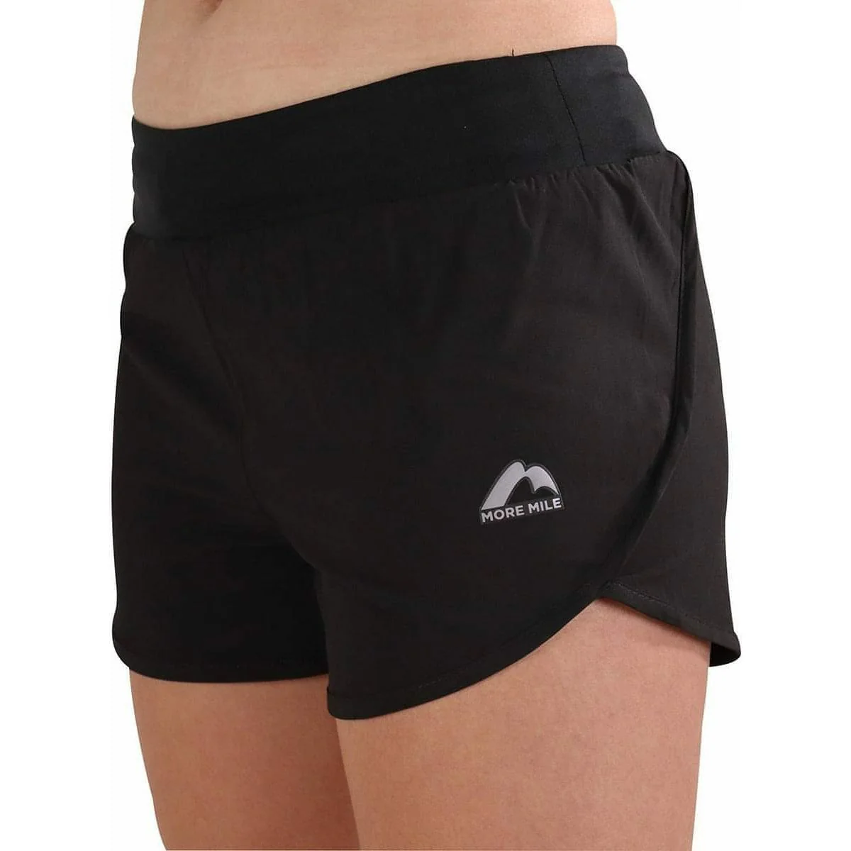 More Mile Strive Womens Running Shorts - Black - Image 3