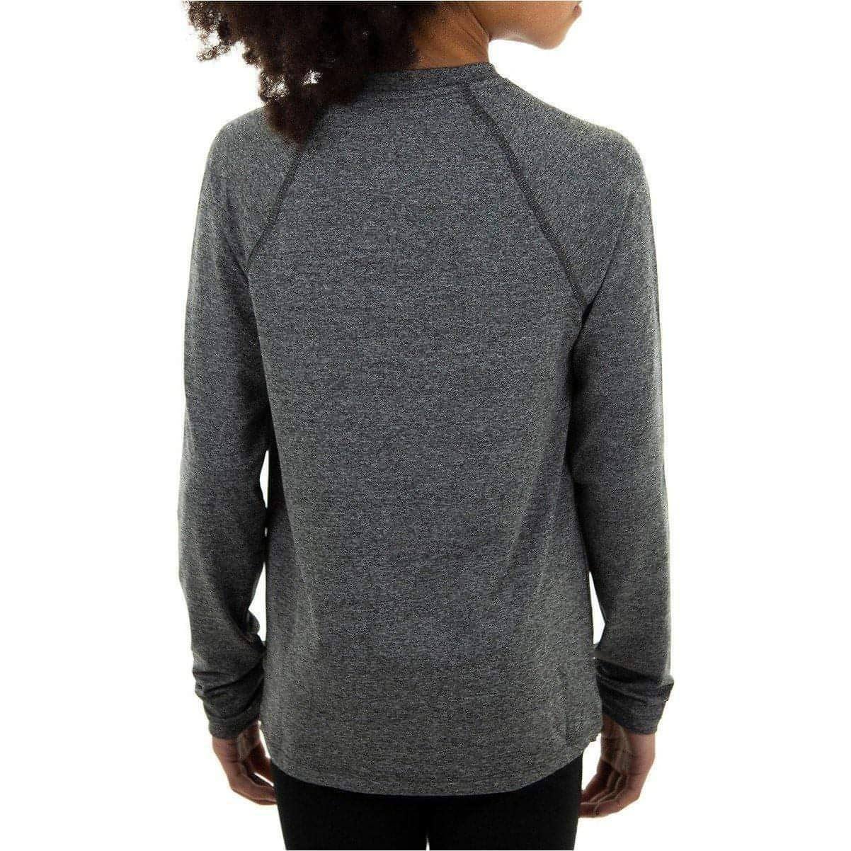 More Mile Train To Run Girls Long Sleeve Running Top - Grey - Image 2